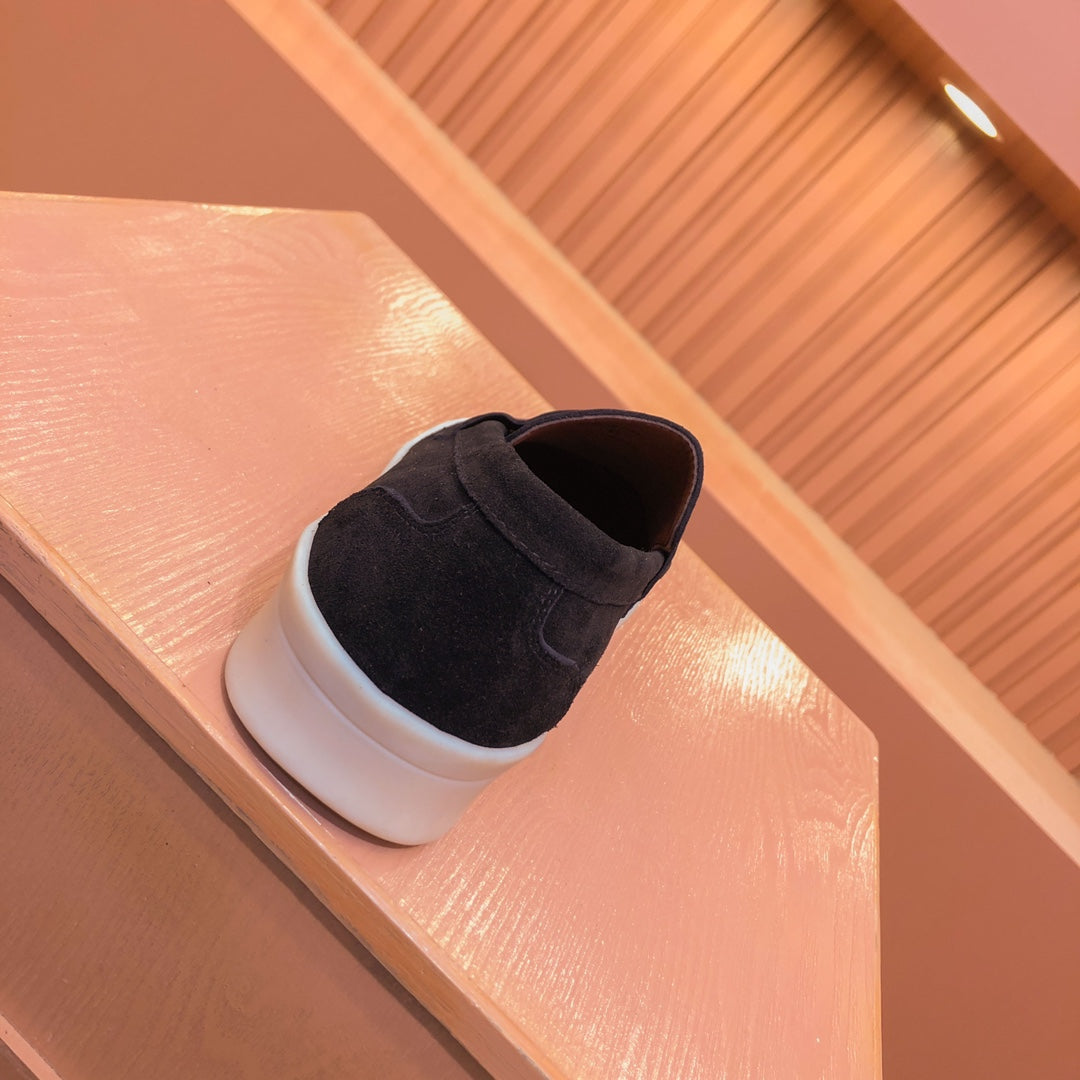 LP RETRO SUMMER WALK LOAFERS BLACK SUEDE