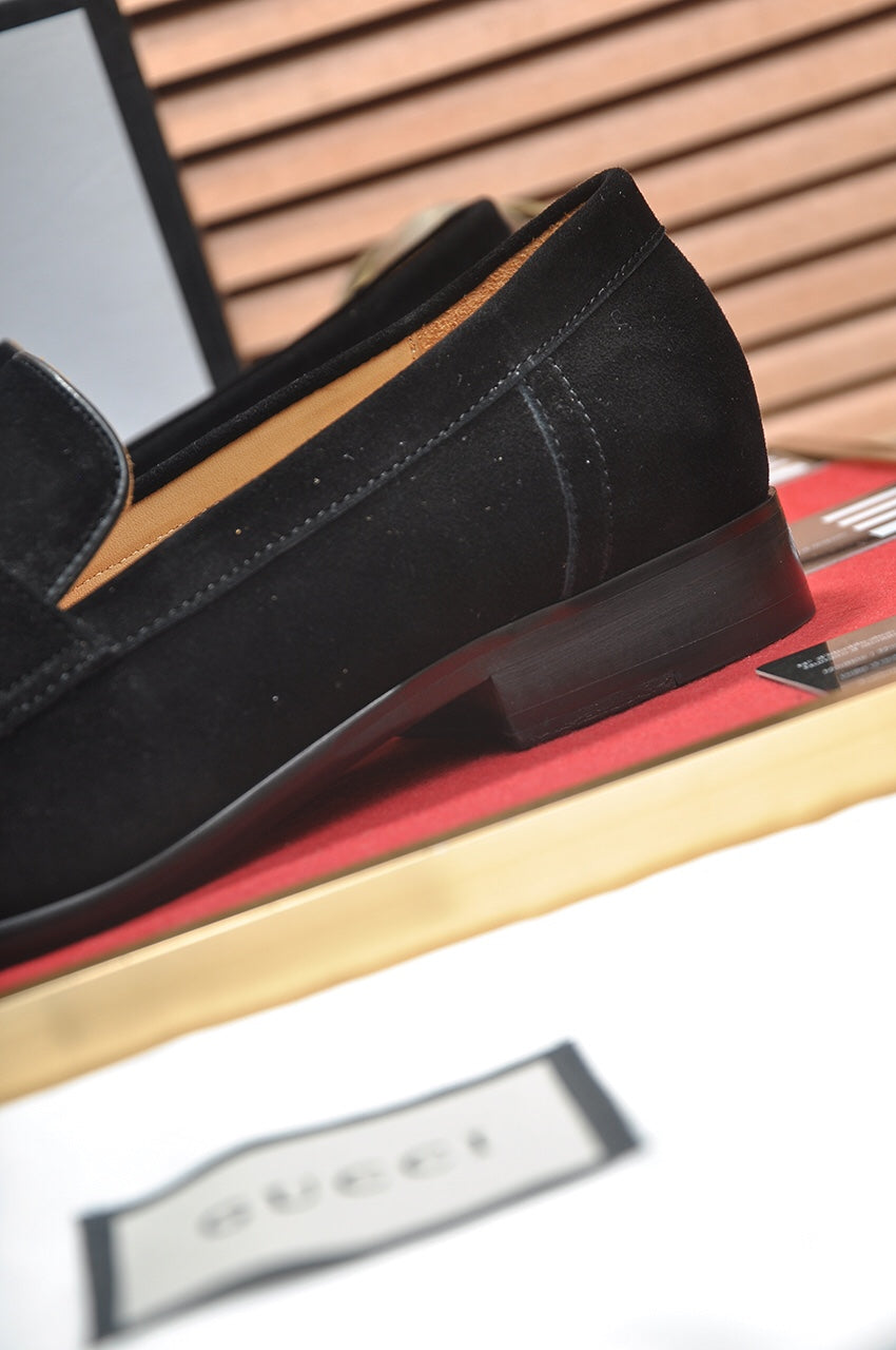 GG Men's Loafer Black Suede 552794