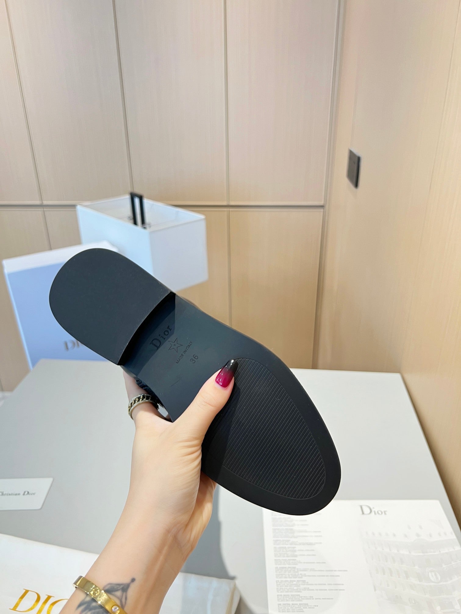 CD High Boots Black Calfskin