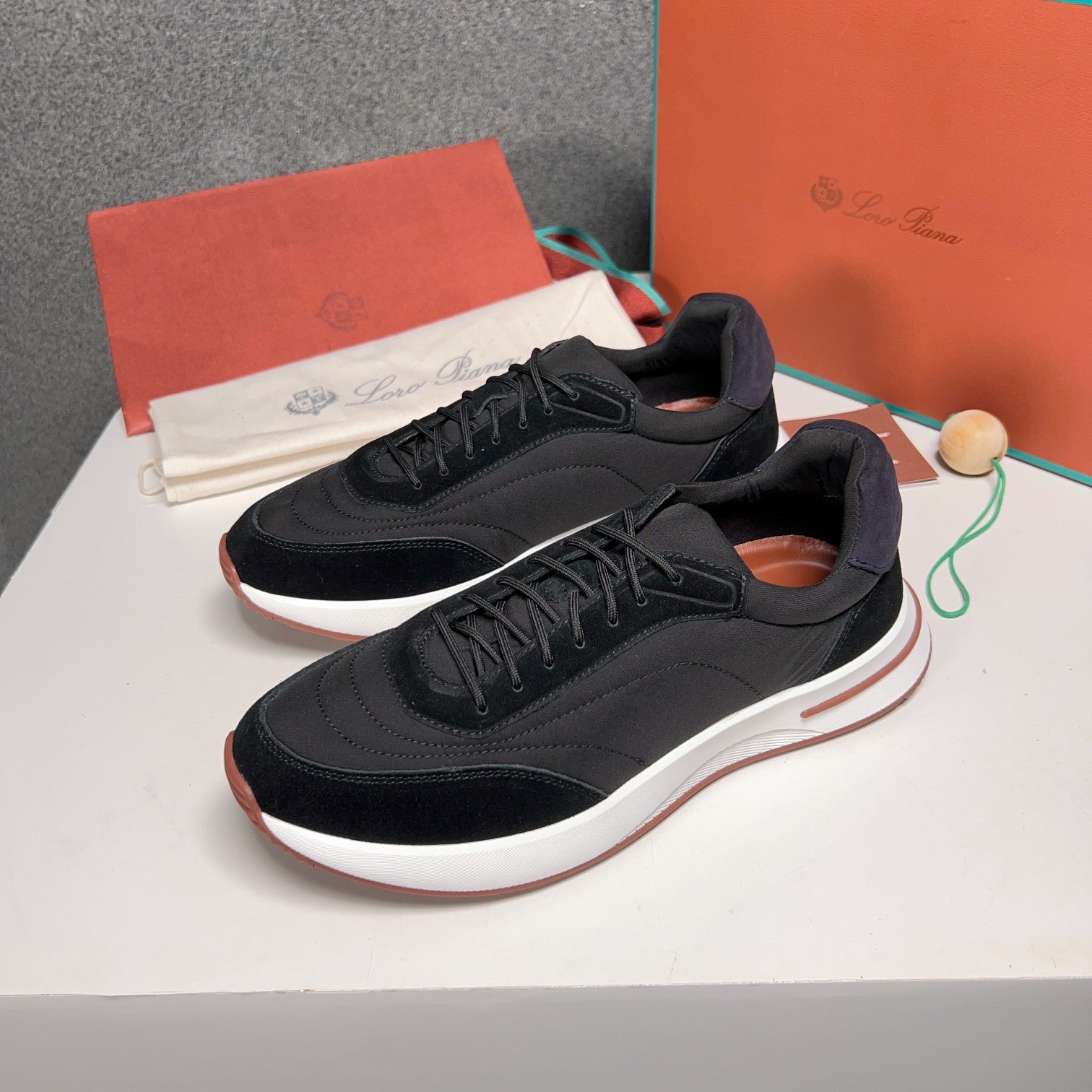 LP WEEKEND WALK SNEAKERS BLACK SUEDE