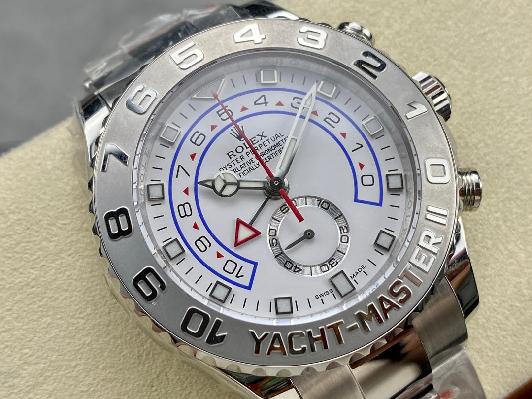 Rolex Yacht-Master II 44mm Silver White Dial