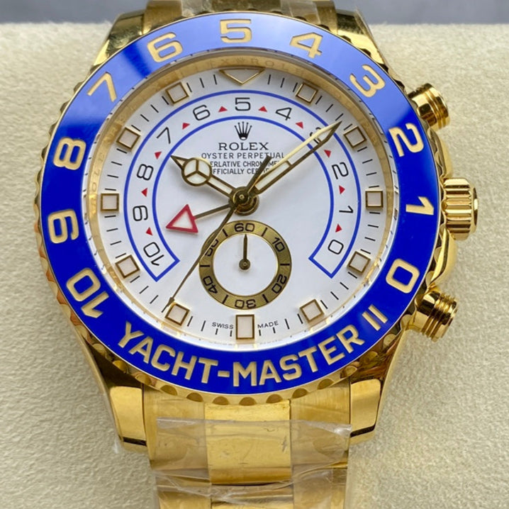 Rolex Yacht-Master II 44mm Gold White Dial