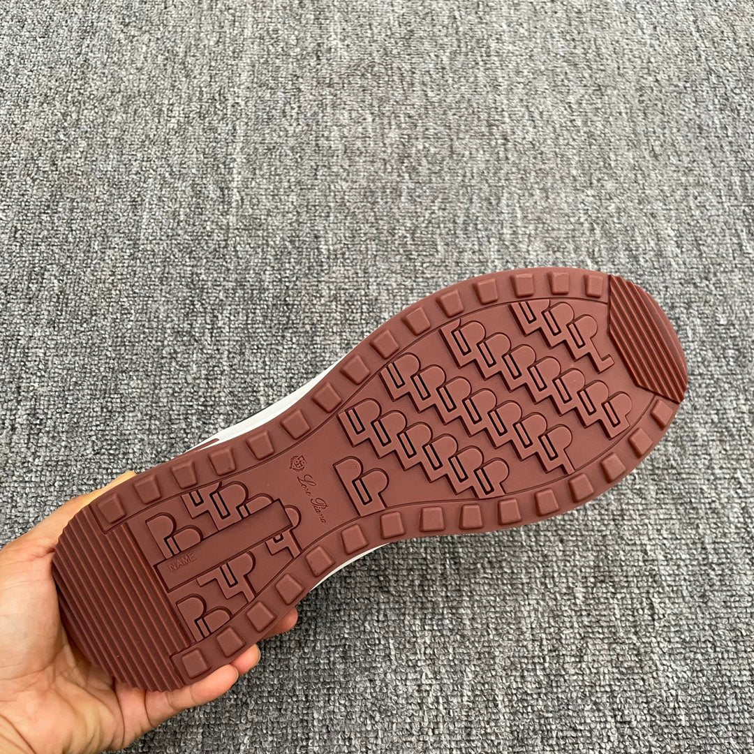 LP BRUNELLO SNEAKERS MULTI-RUBY AND WHITE MESH CALFSKIN