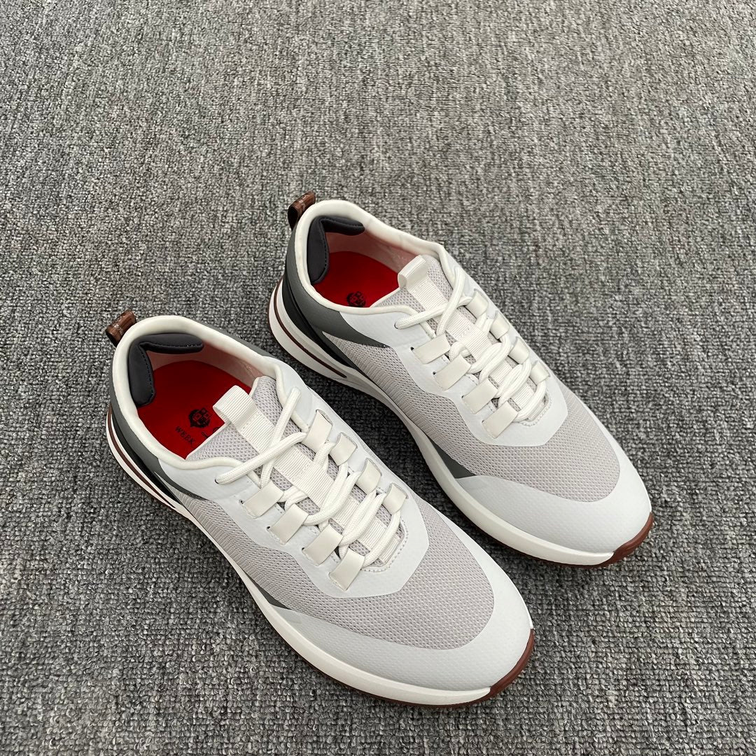 LP BRUNELLO SNEAKERS MULTI-CLOUD AND GRAY MESH CALFSKIN