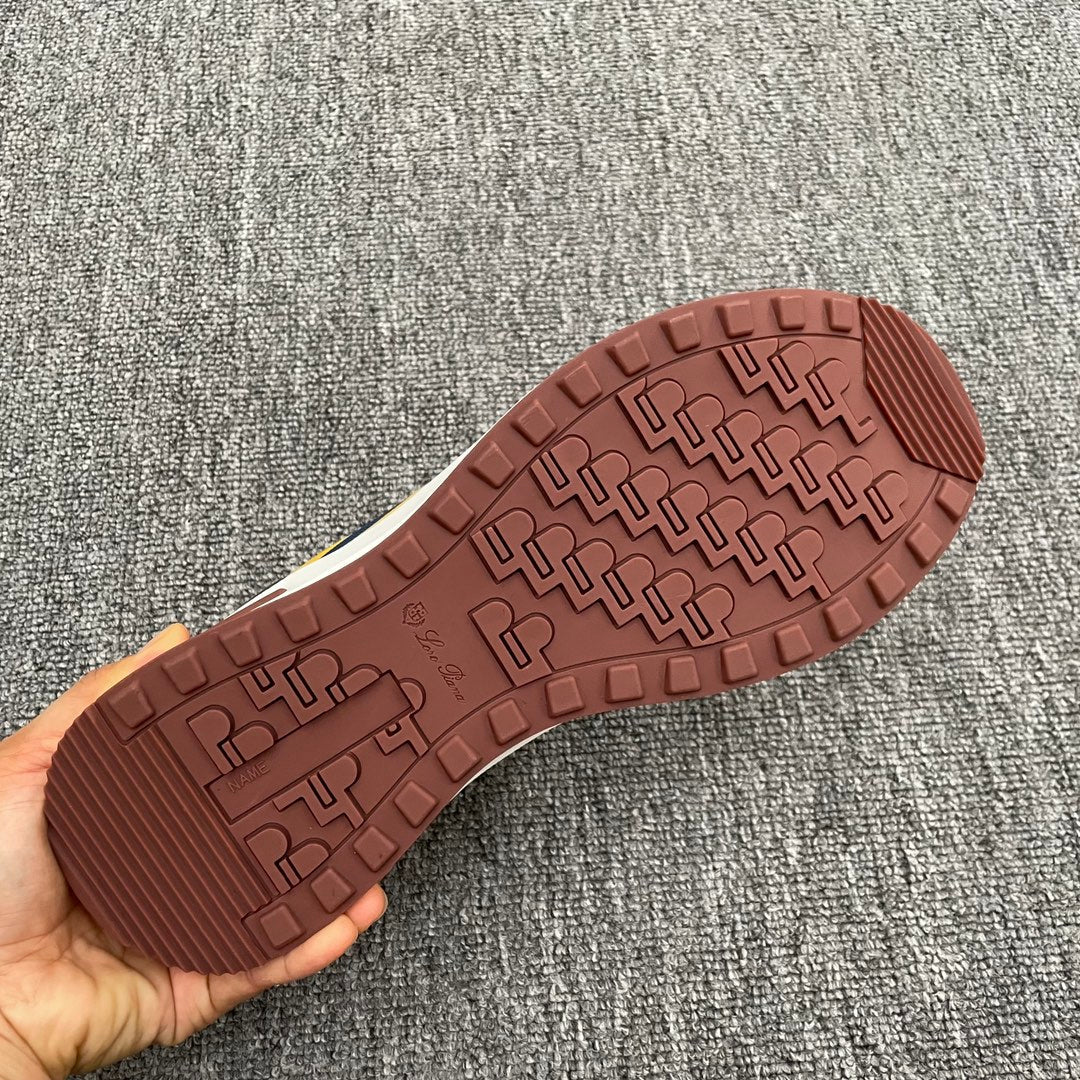 LP BRUNELLO SNEAKERS MULTI - CHARCOAL AND NAVY MESH CALFSKIN