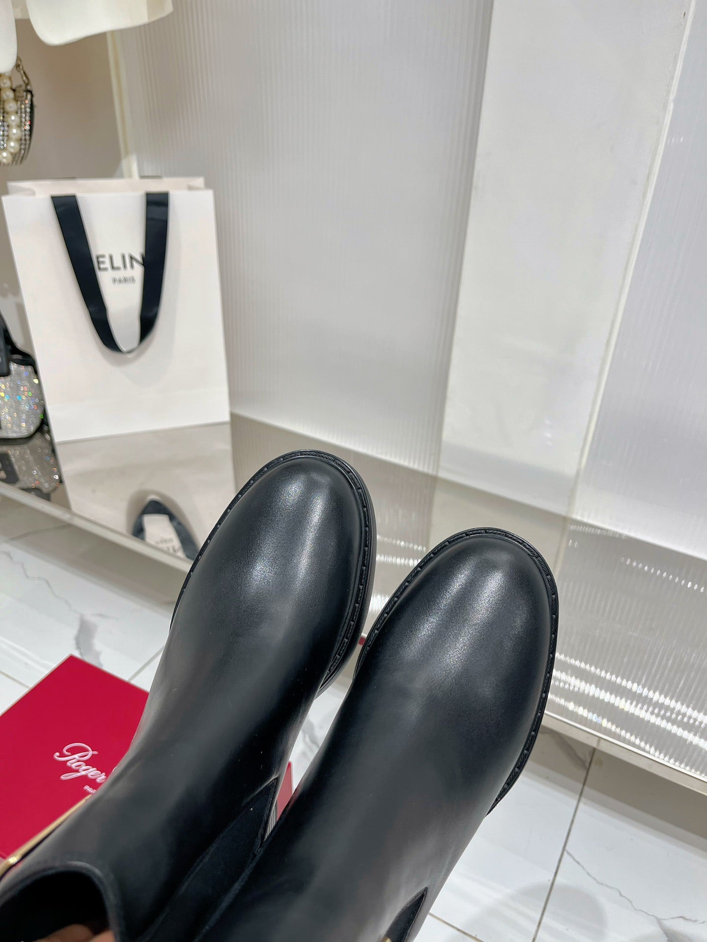 Viv Short Boots Black Cowhide 365203