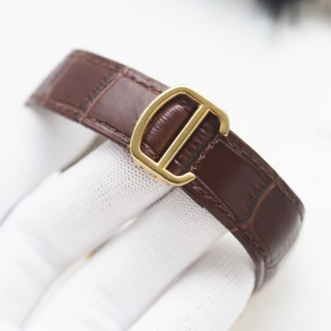 Cartier Santos 44mm Automatic Calfskin Strap