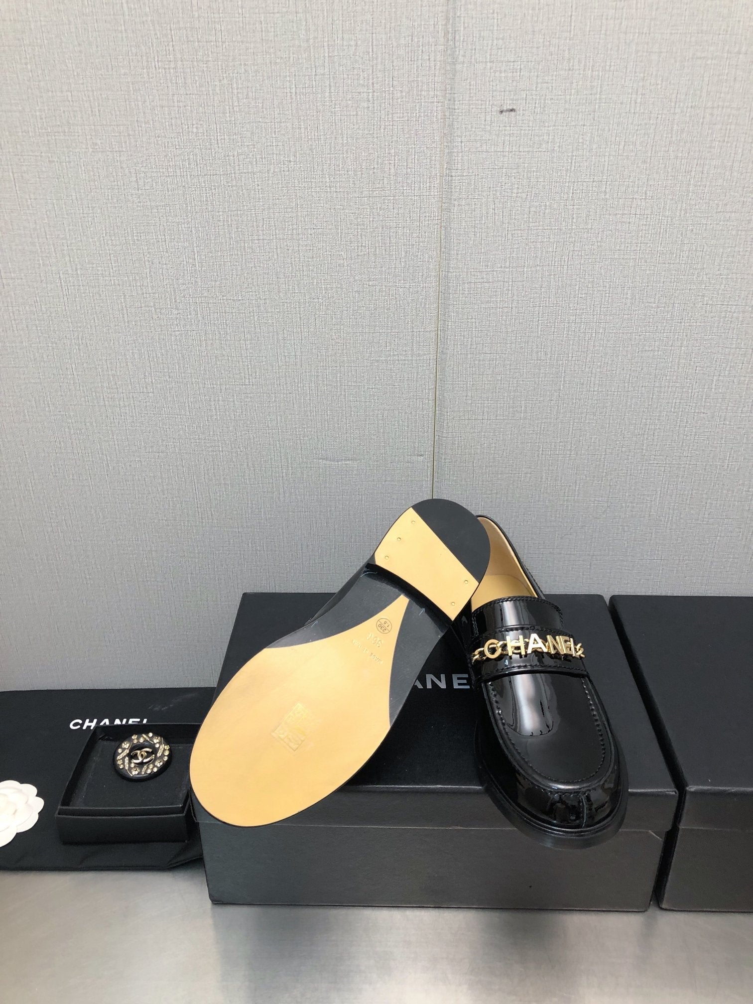 CC 25C Loafer Black Glossy Calf Leather 212974