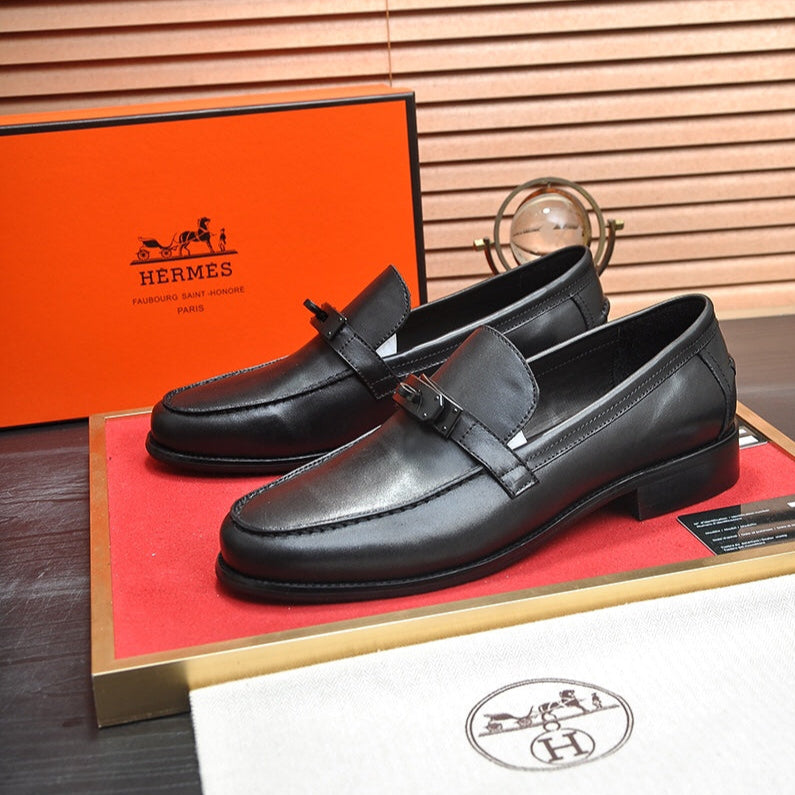 HM Men's Destin Loafer Black Cowhide 668421