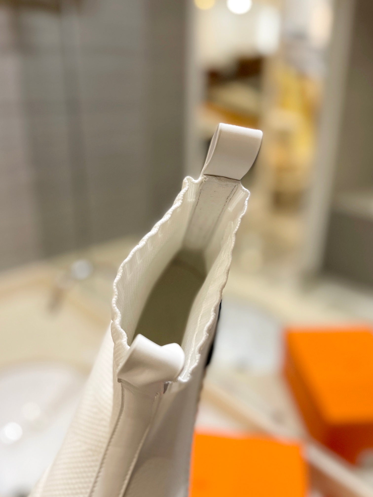 HM Fun Sneaker In White Mesh Fabric And Lambskin  983006