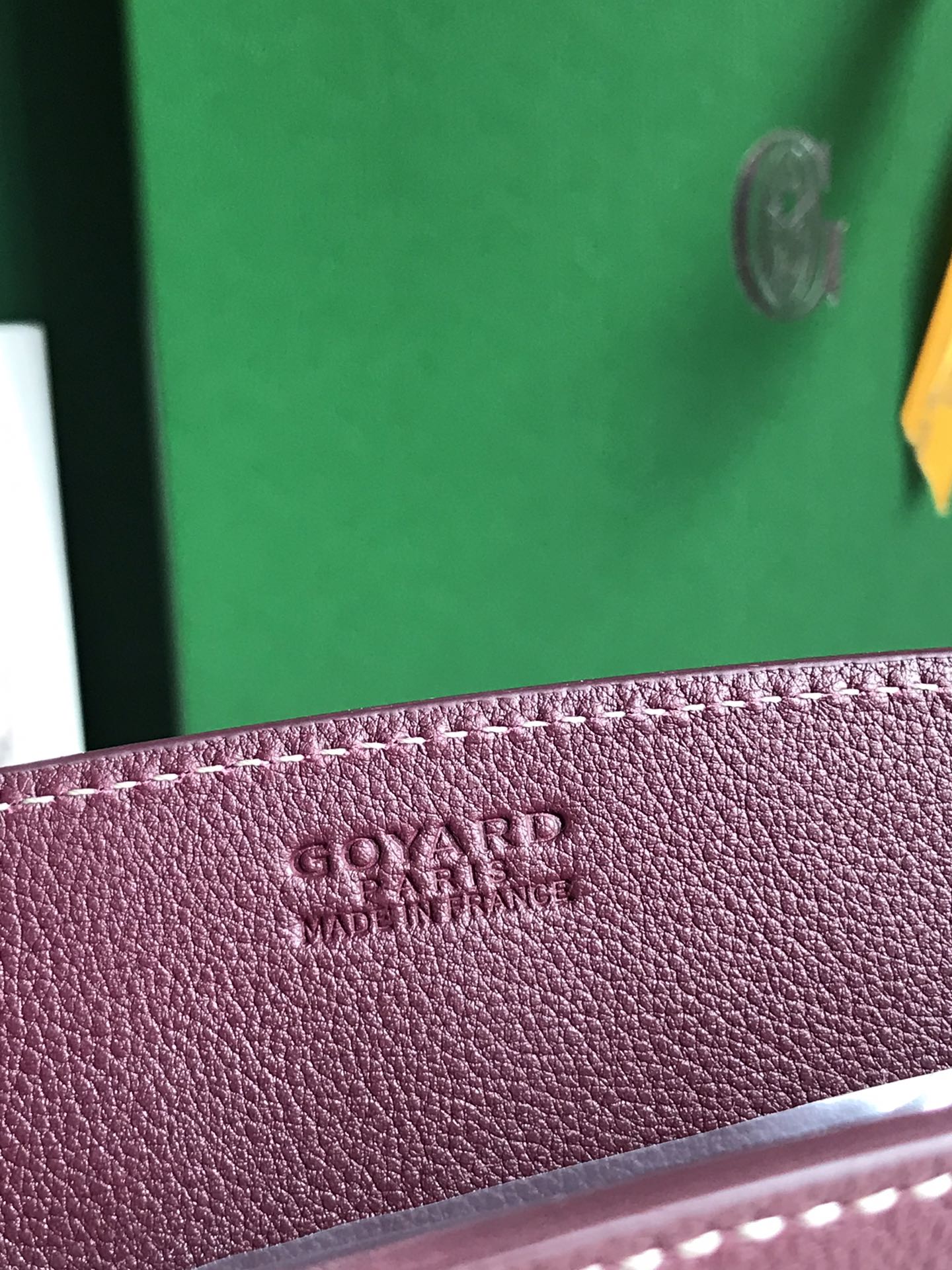 ROUETTE STRUCTURÃ‰ MINI BAG 21 IN WINE RED GOYARDINE CANVAS AND CALFSKIN