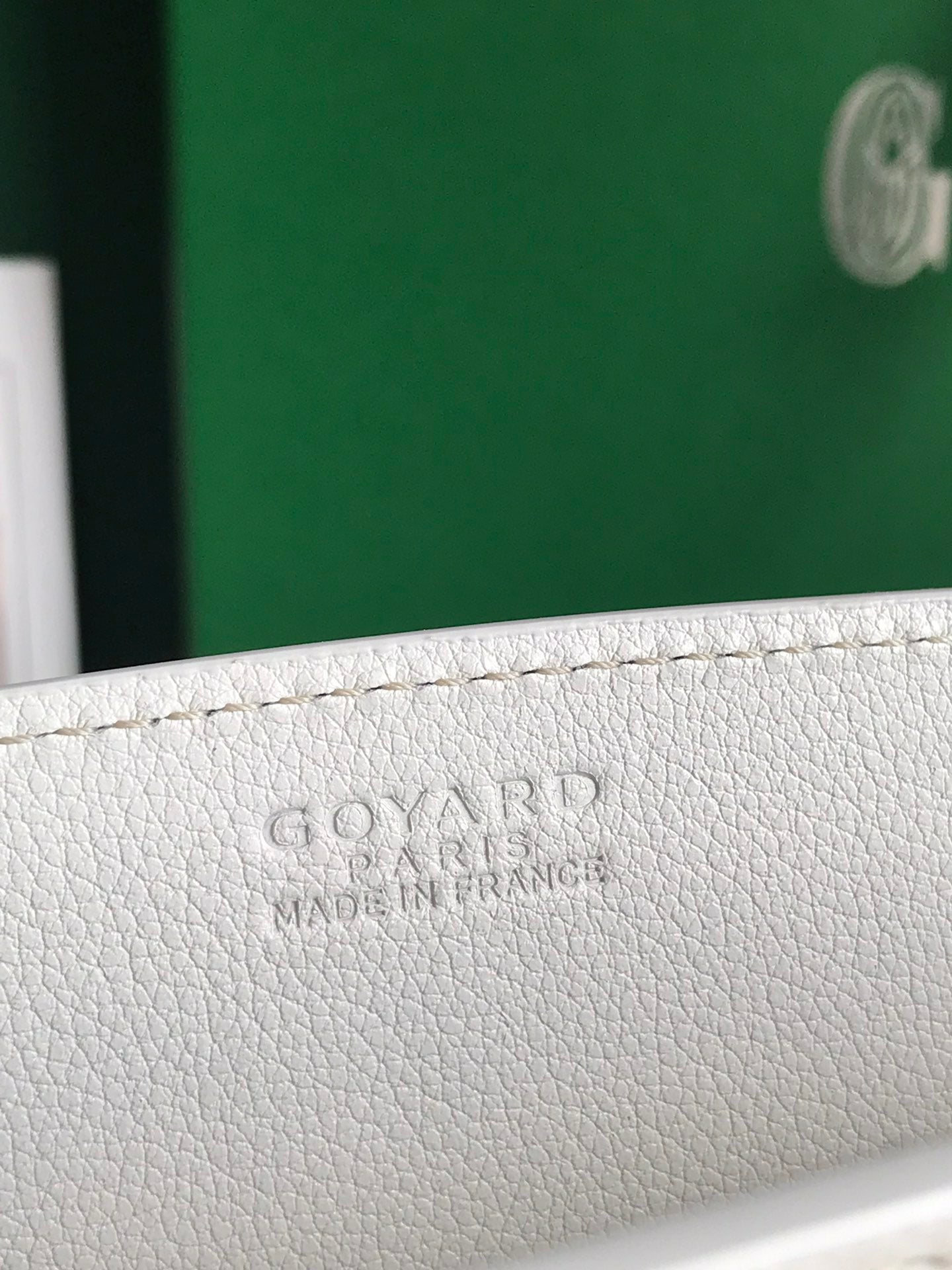 ROUETTE STRUCTURÃ‰ MINI BAG 21 IN WHITE GOYARDINE CANVAS AND CALFSKIN