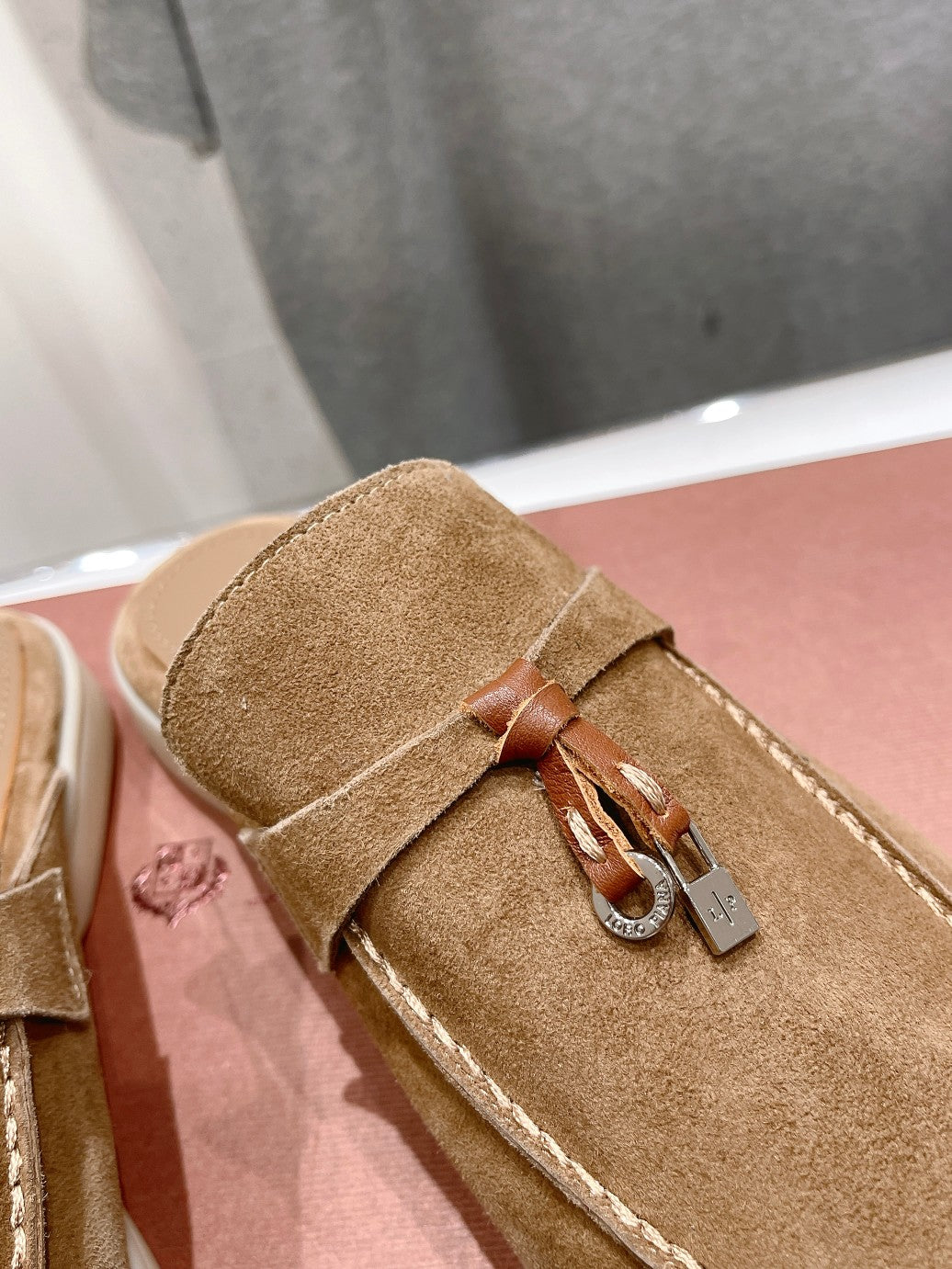 LP CHARMS WALK BABOUCHE LOAFERS COPPER SUEDE