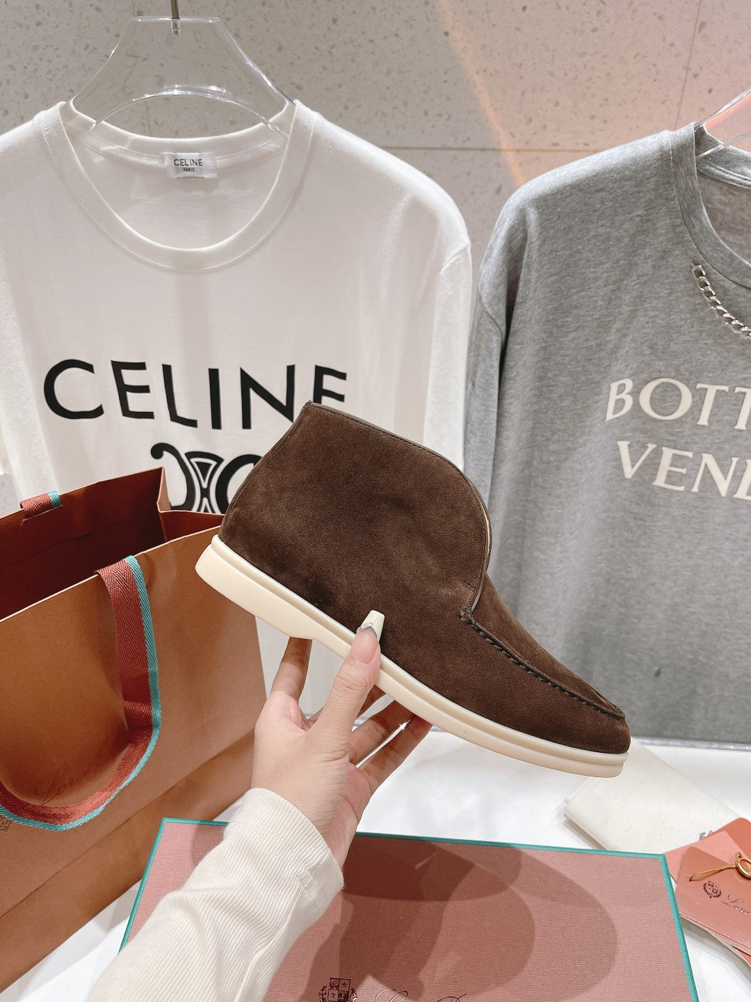 LP HIGH TOP OPEN WALK LOAFERS BROWN SUEDE