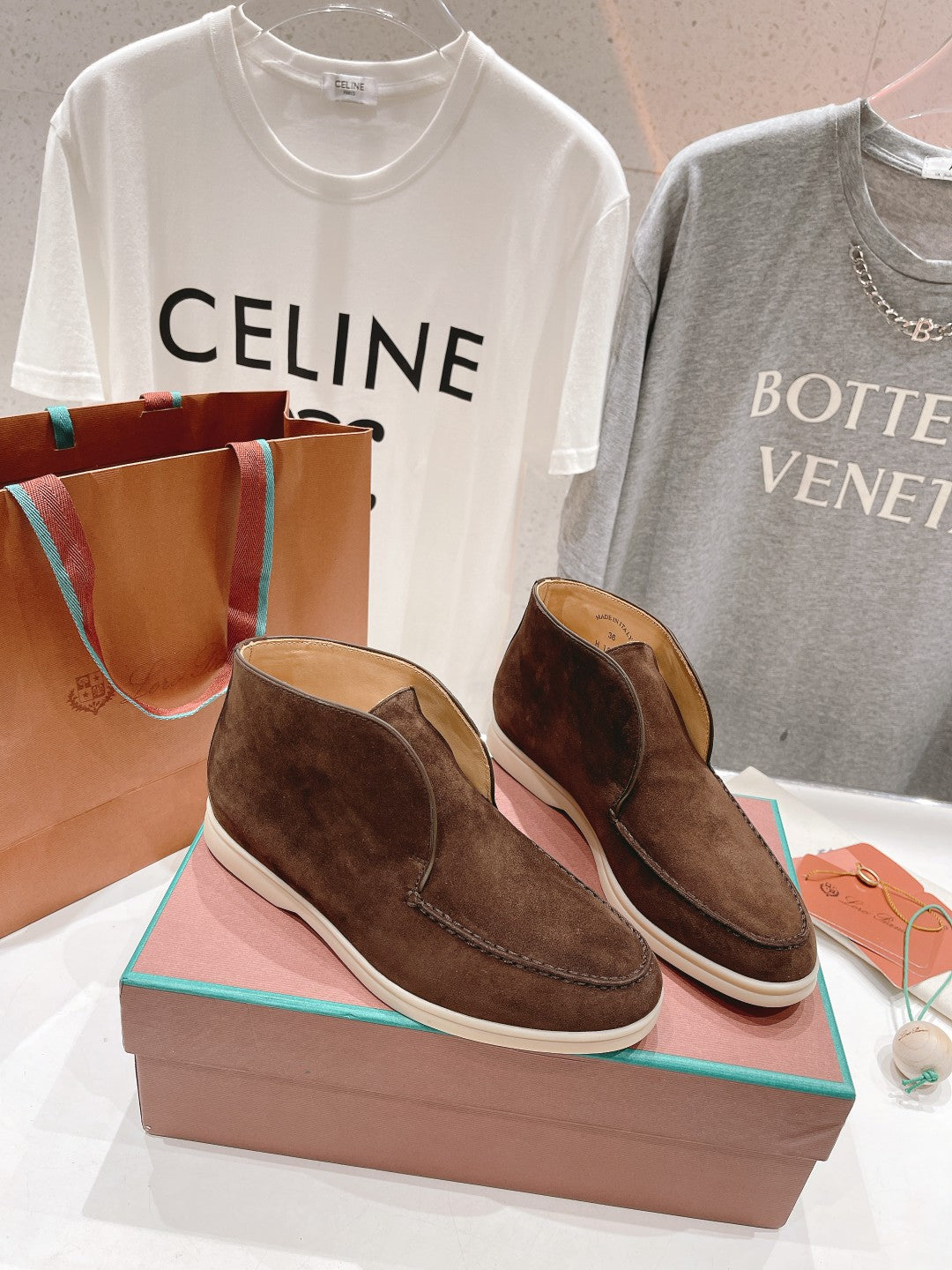 LP HIGH TOP OPEN WALK LOAFERS BROWN SUEDE