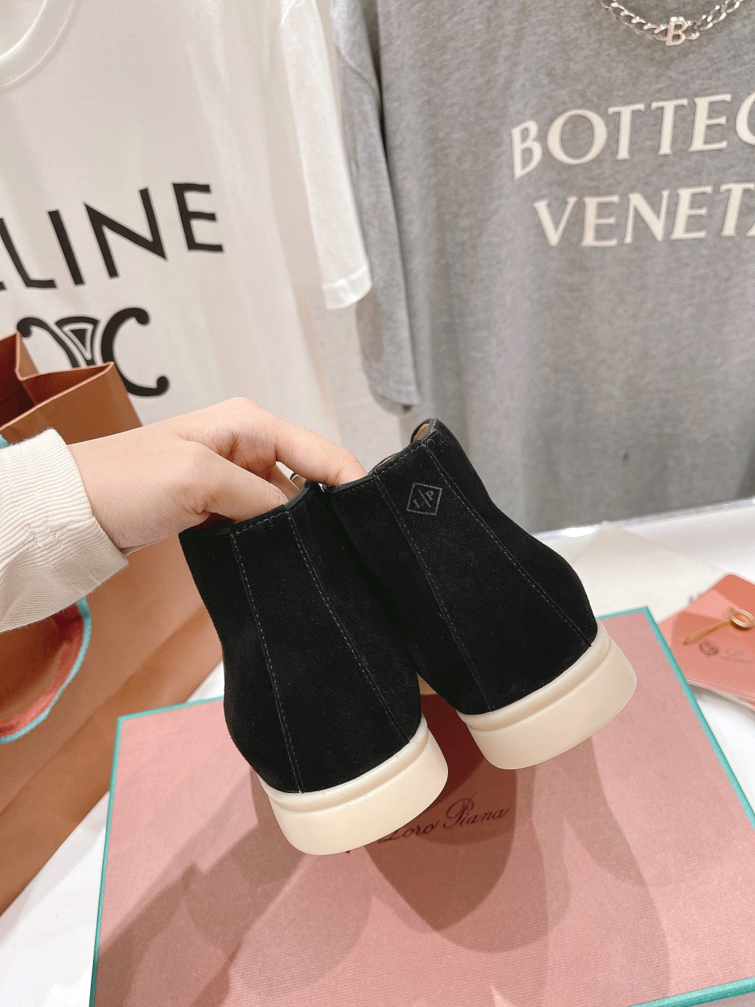 LP HIGH TOP OPEN WALK LOAFERS BLACK SUEDE