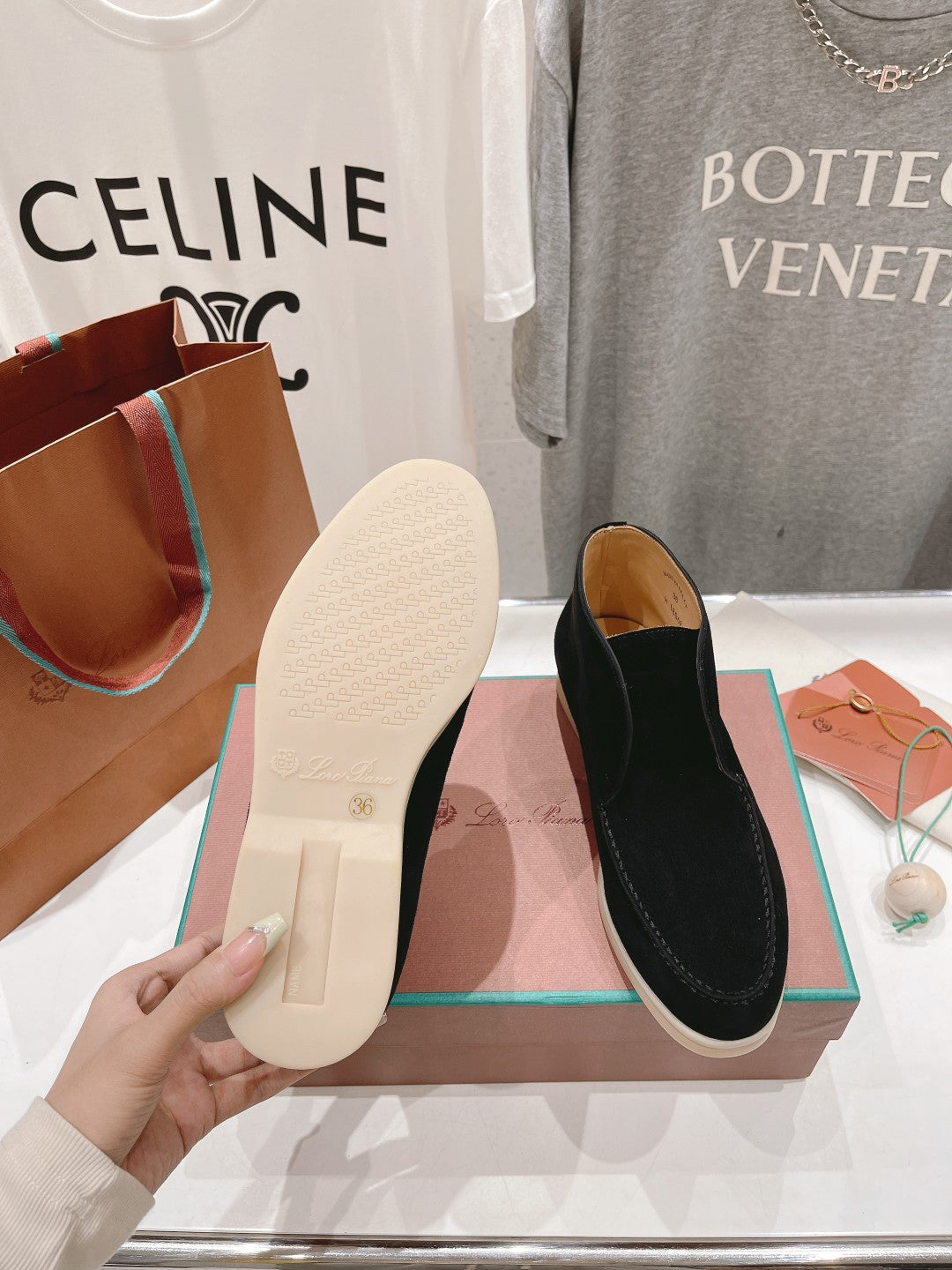 LP HIGH TOP OPEN WALK LOAFERS BLACK SUEDE