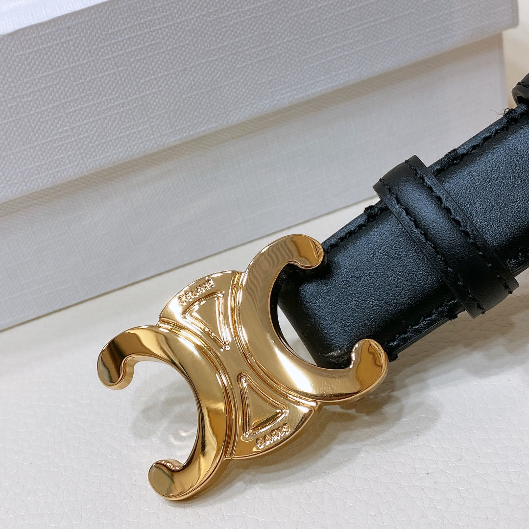 CEL 25mm Teen Triomphe Belt Black Cowhide 176679