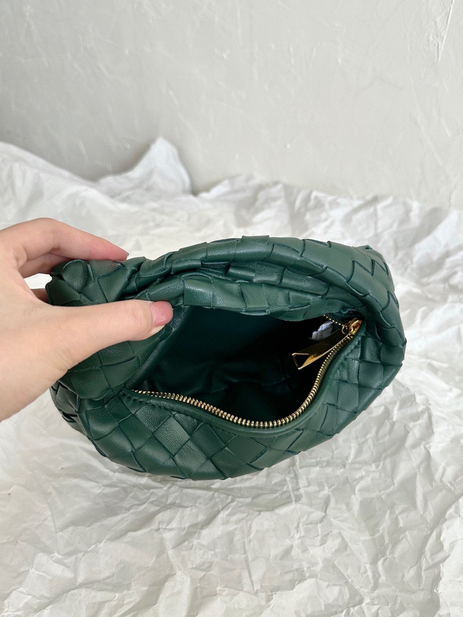 mini jodie 28 sherpa blue lambskin