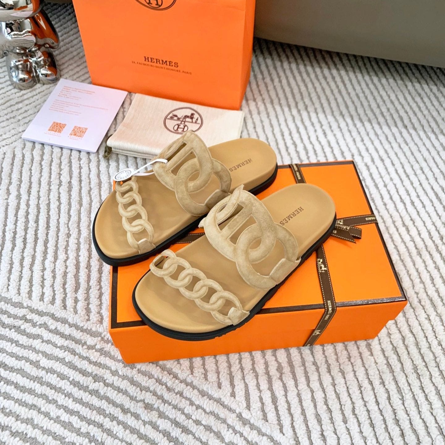 HM Extra sandal Beige Suede  963523