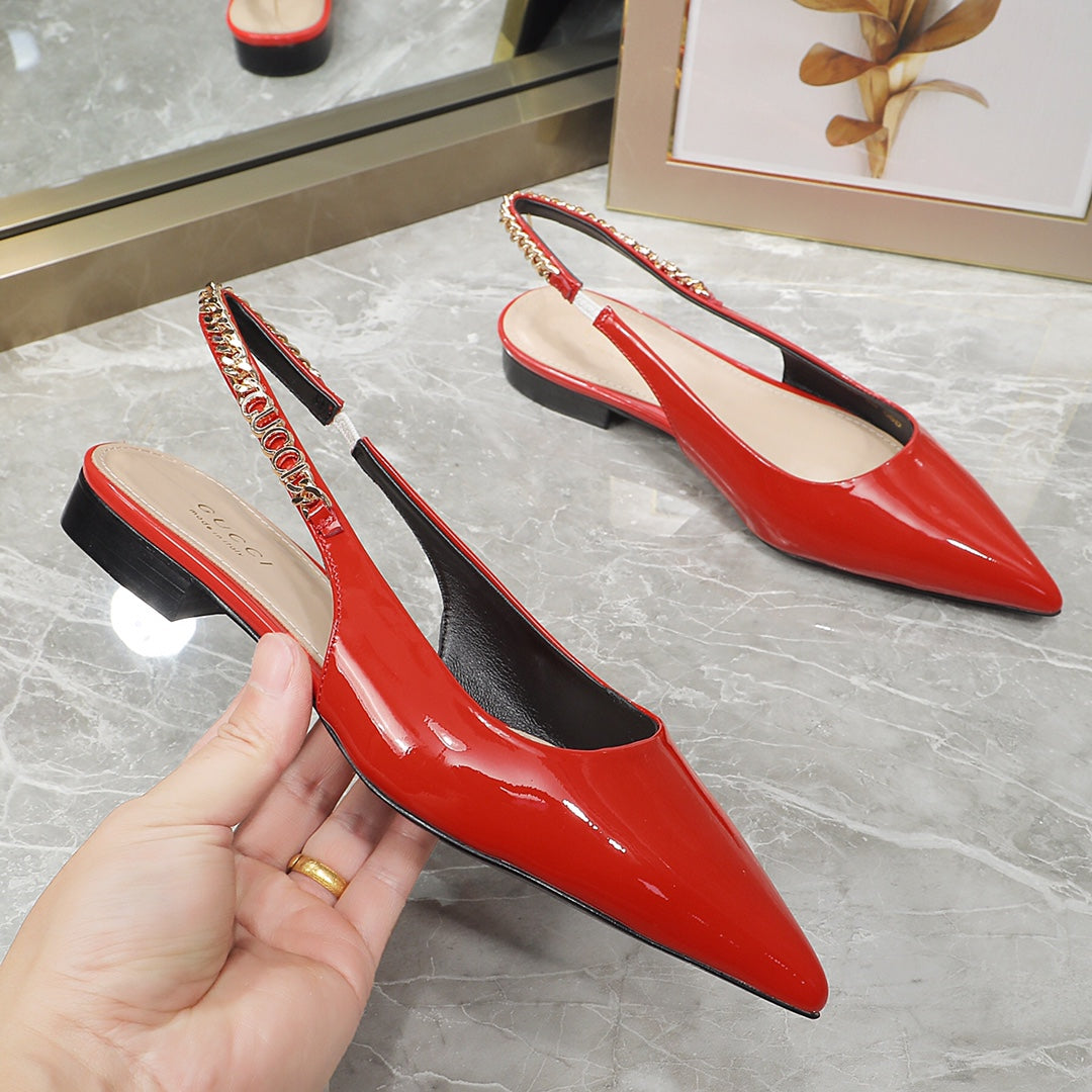 GG  Signoria Slingback Flat orange