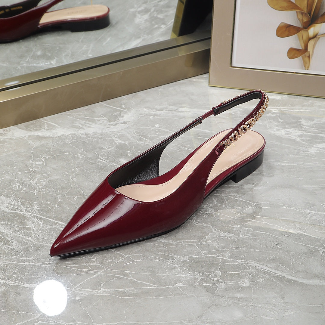 GG  Signoria Slingback Flat red wine