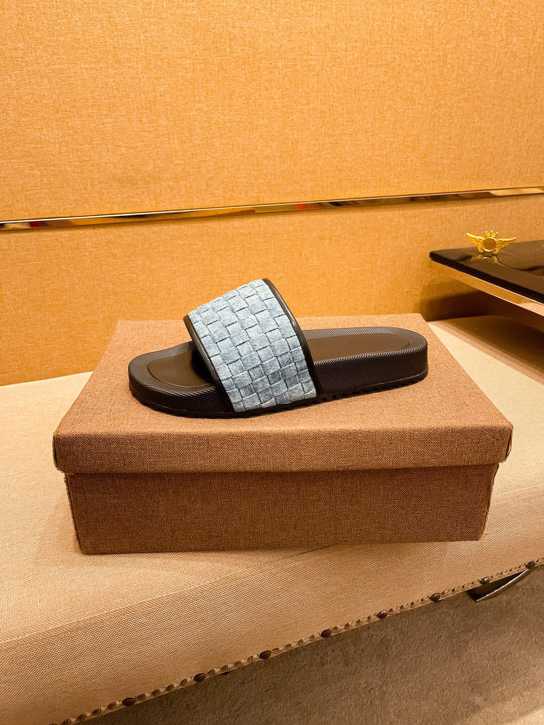 GG Men's Slide Blue Cowhide 111921