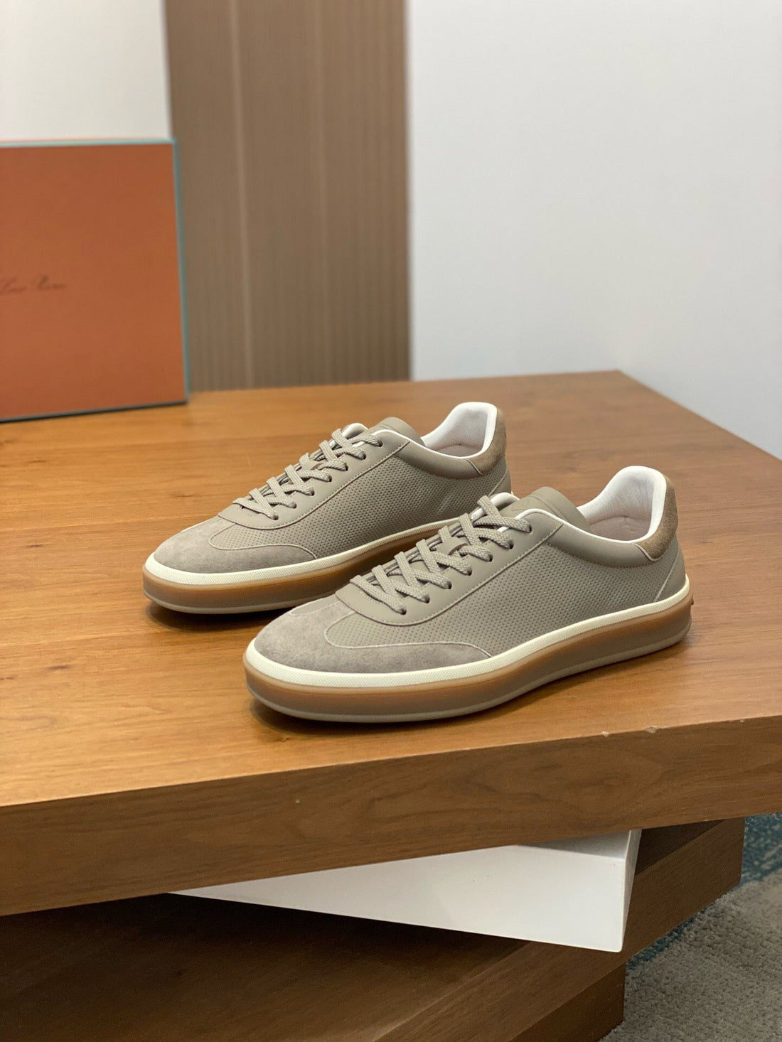 LP 360 TENNIS WALK SNEAKERS ASH MESH CALFSKIN