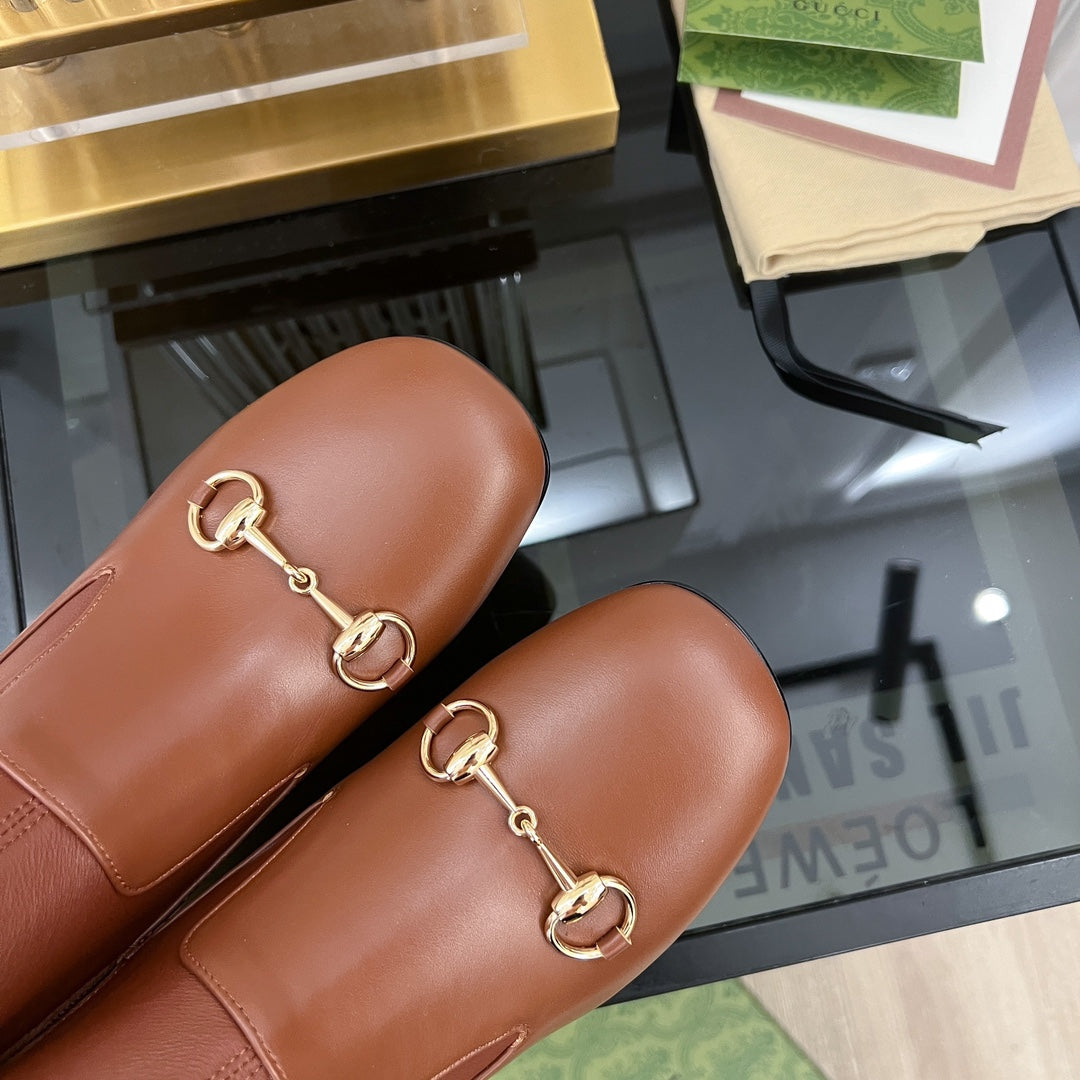 GG Horsebit Ankle Boot 65 Brown Calfskin