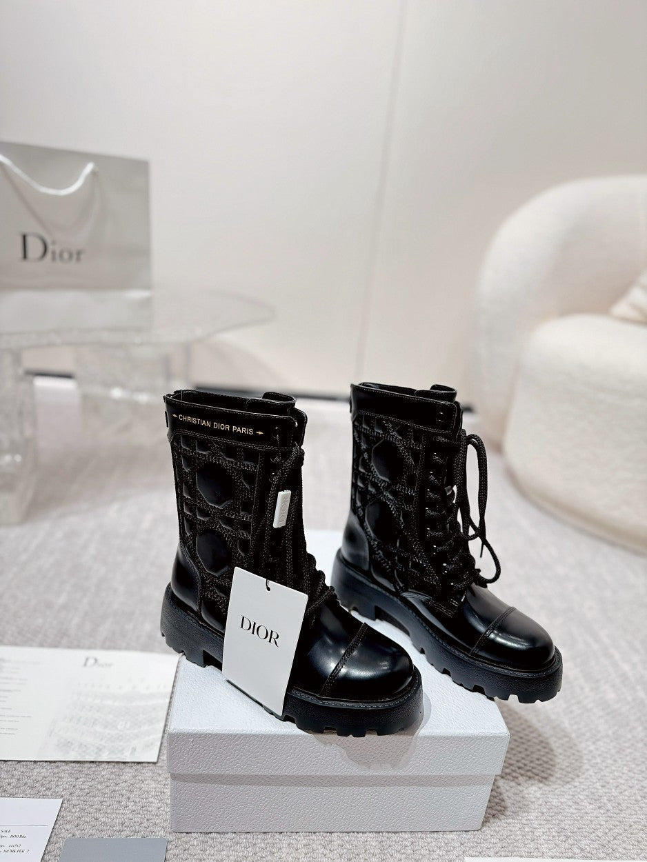 D-Unit Ankle Boot 40mm In Black Glossy Calfskin 988757