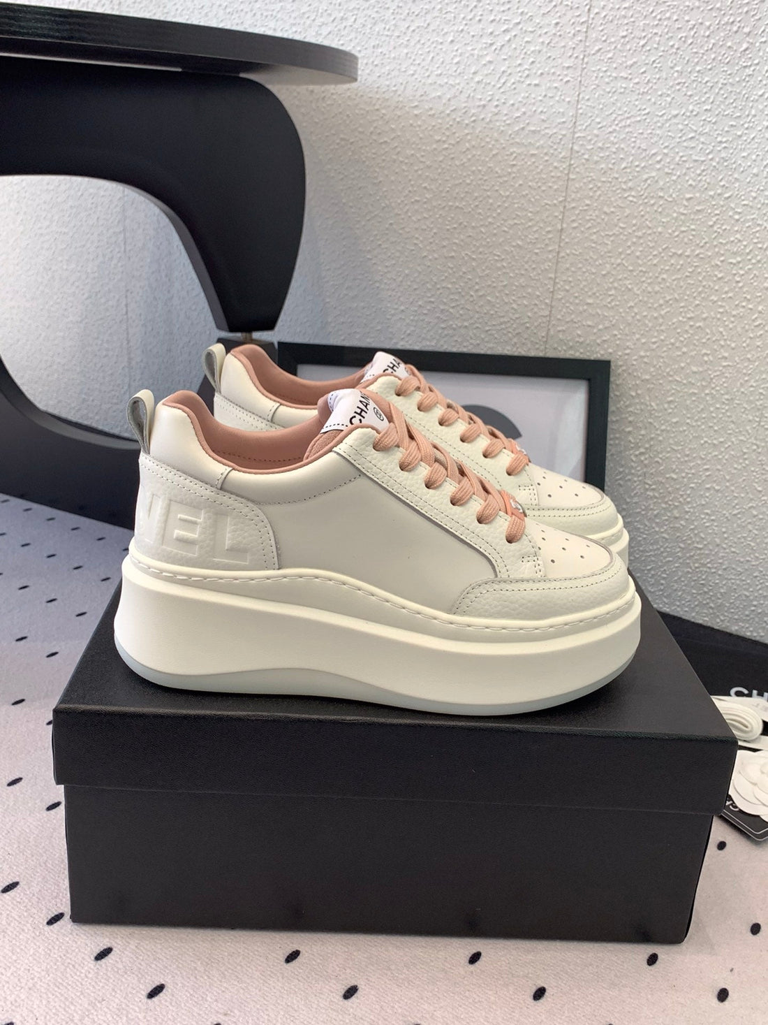 CC Sneaker In White Mix Rose Pink Cowhide 147104