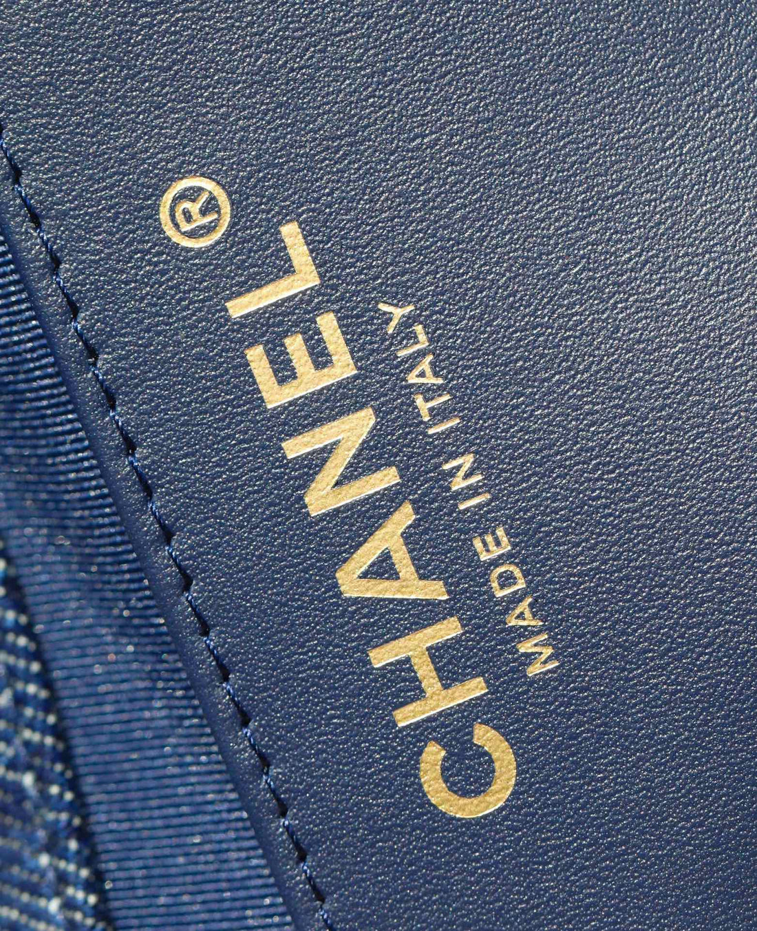 CC Drawstring Backpack Dark Blue Denim