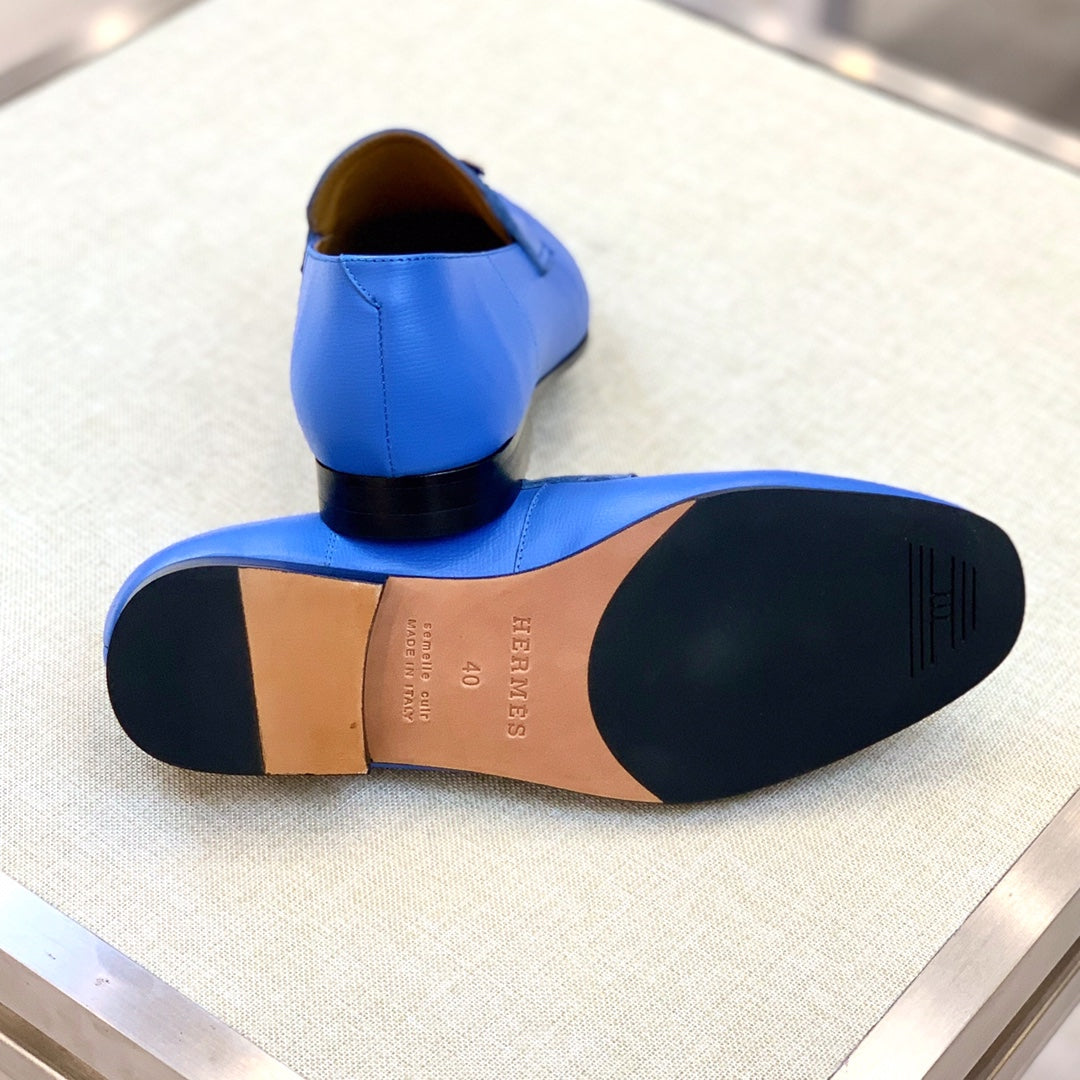 HM Men's Paris Loafer Cobalt Calfskin 539694