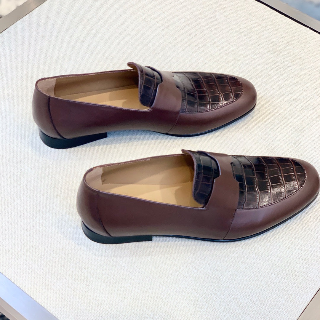 HM Men's Loafer Brown Calfskin 539703