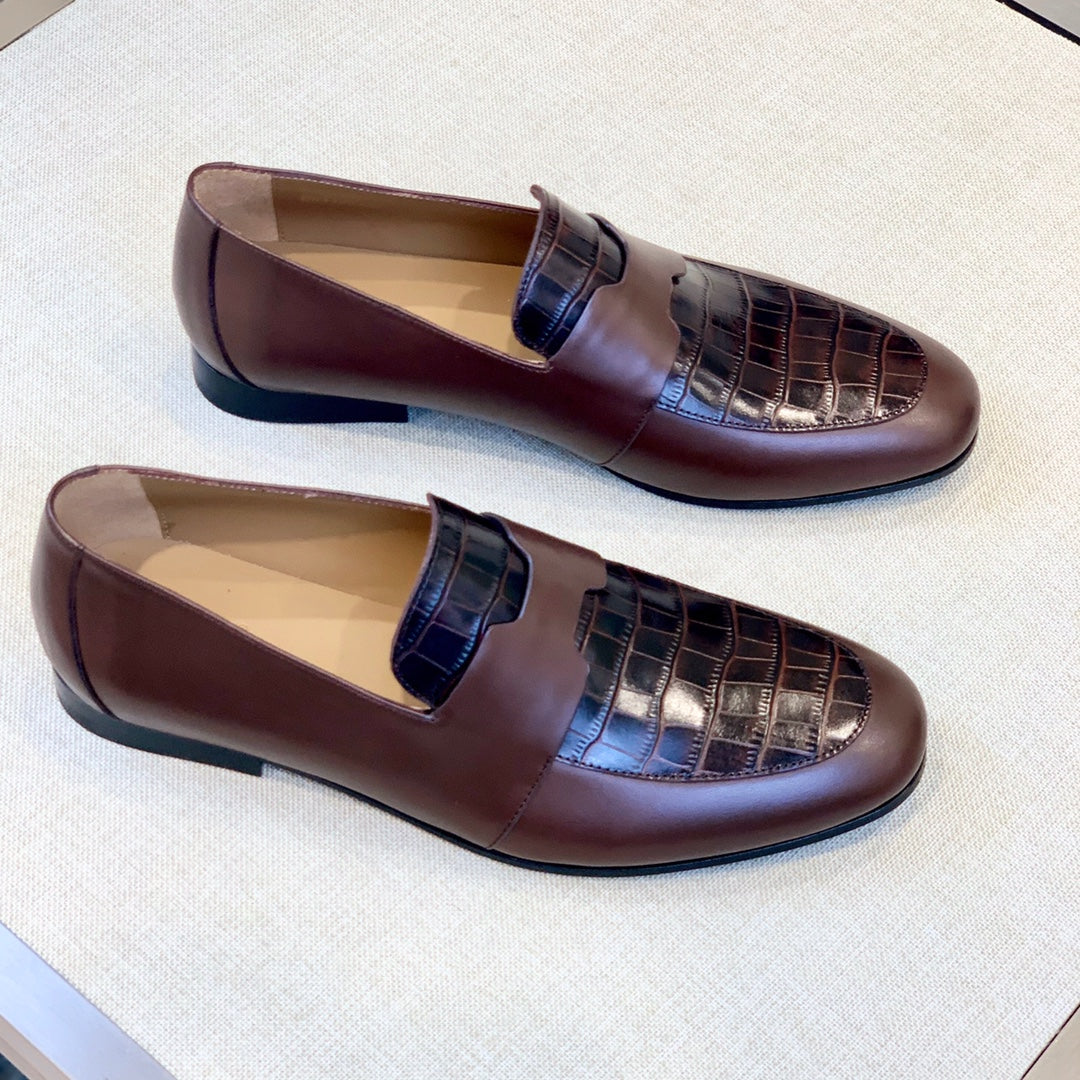 HM Men's Loafer Brown Calfskin 539703