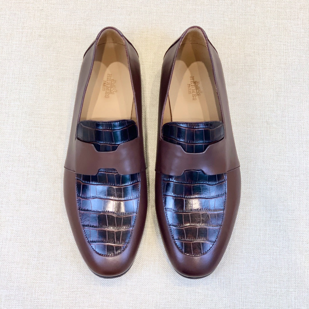 HM Men's Loafer Brown Calfskin 539703