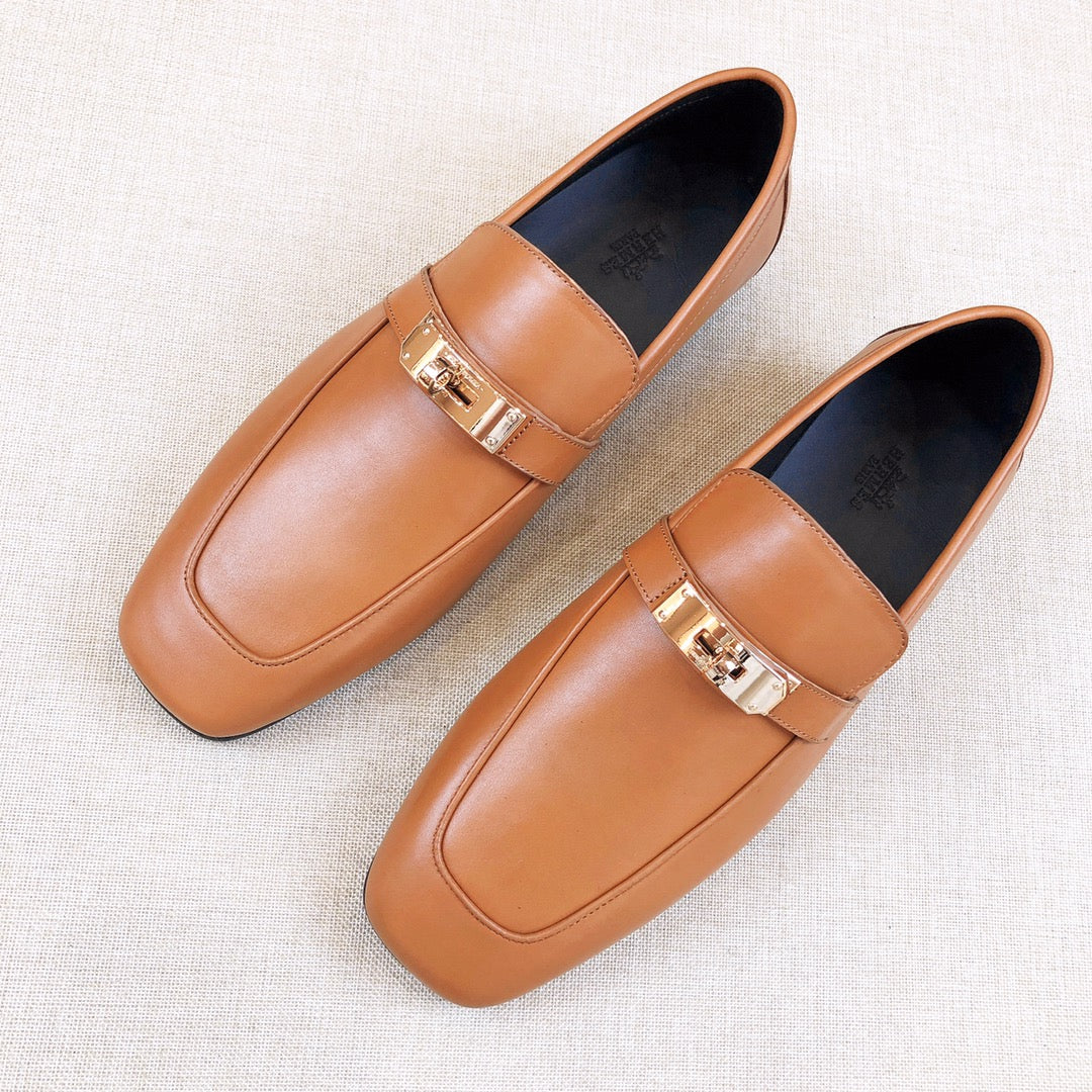 HM Men's Loafer Brown Calfskin 539737