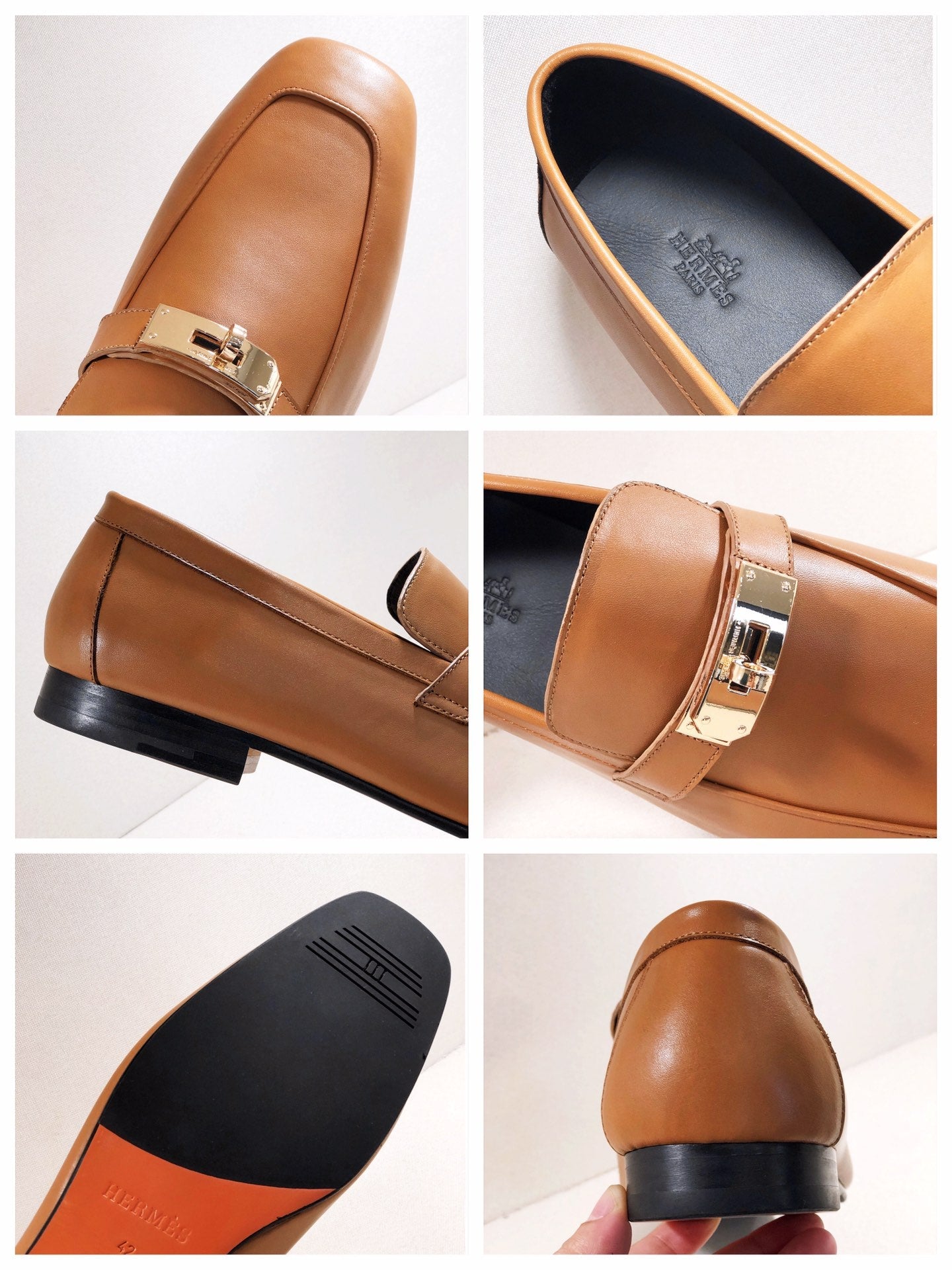 HM Men's Loafer Brown Calfskin 539737