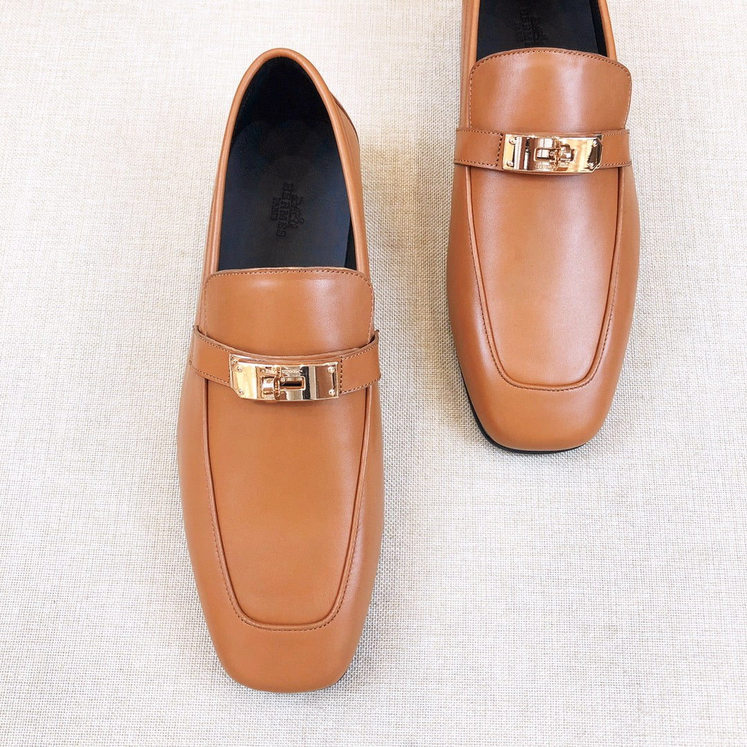 HM Men's Loafer Brown Calfskin 539737