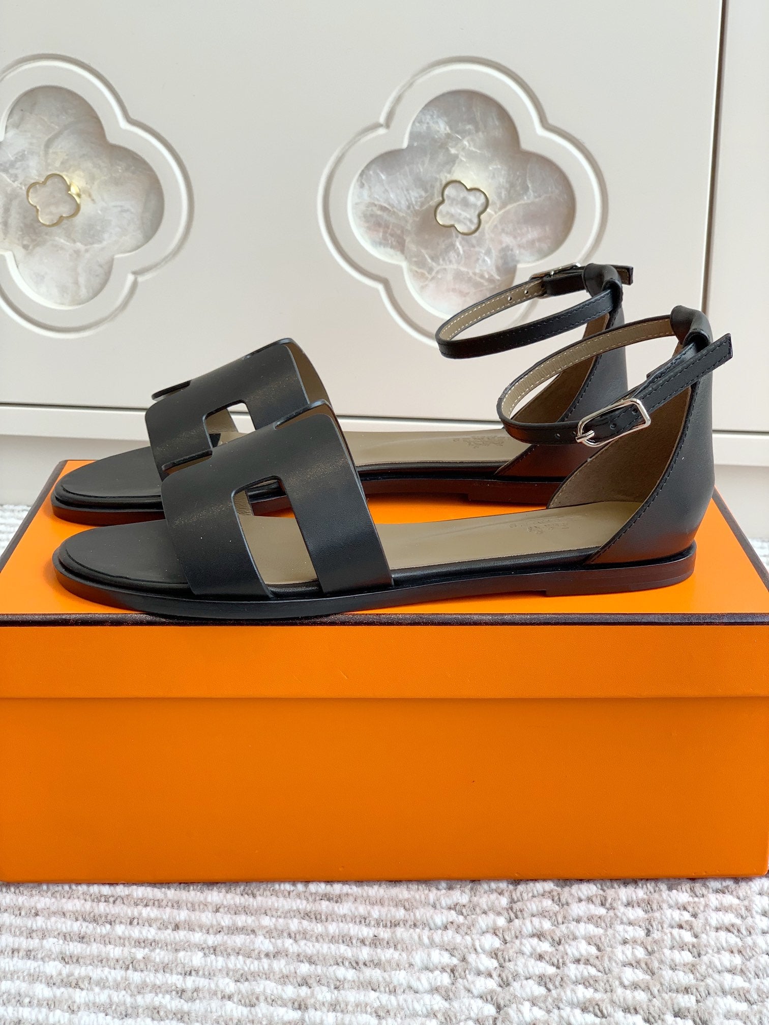 HM 25 Santorini Black Etoupe Calfskin