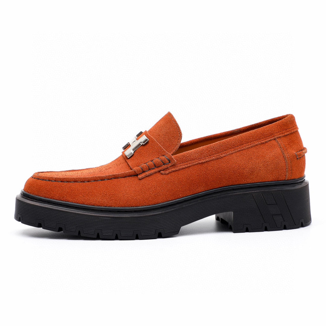 HM Men's Loafer Orange Suede 616530