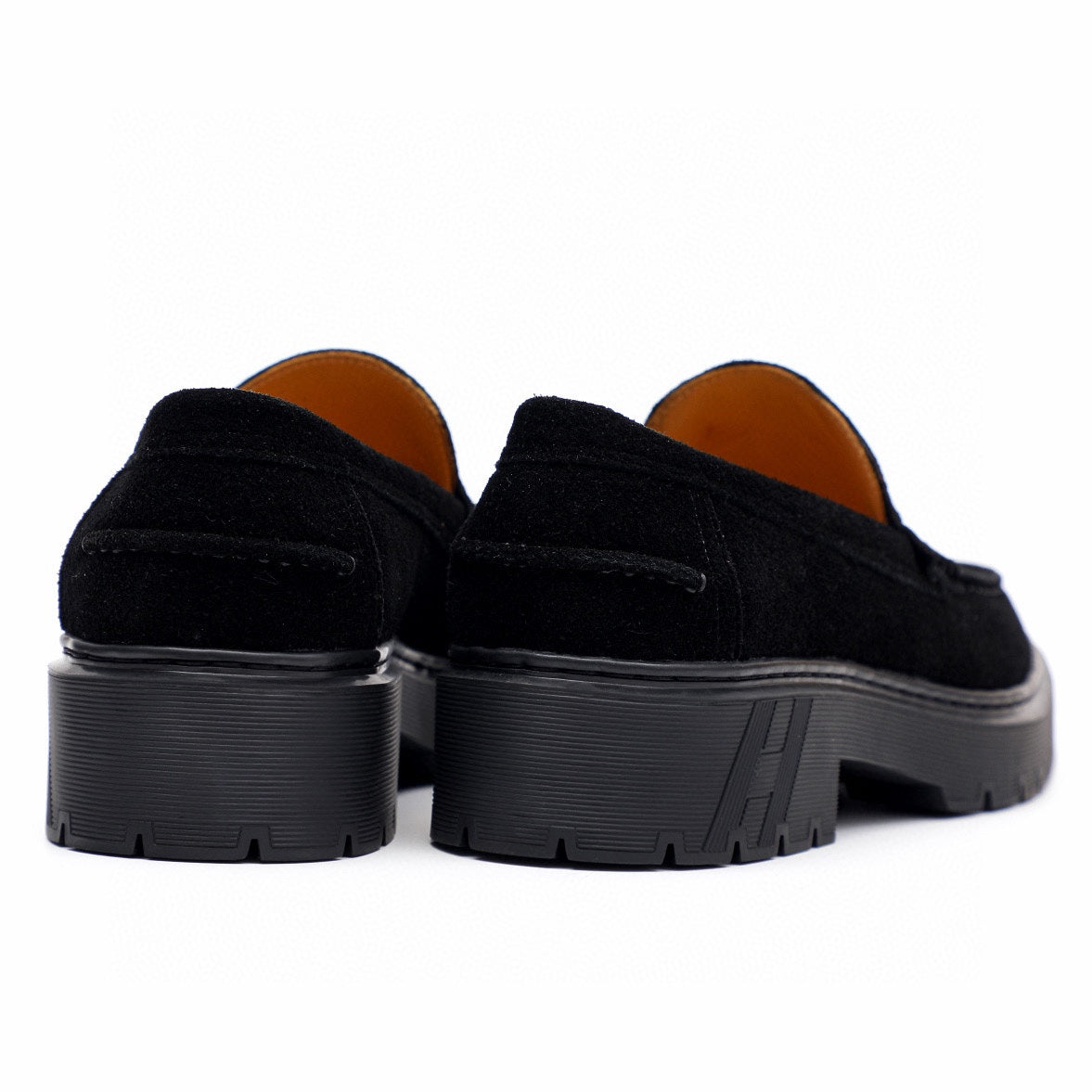 HM Men's Loafer Black Suede 616531