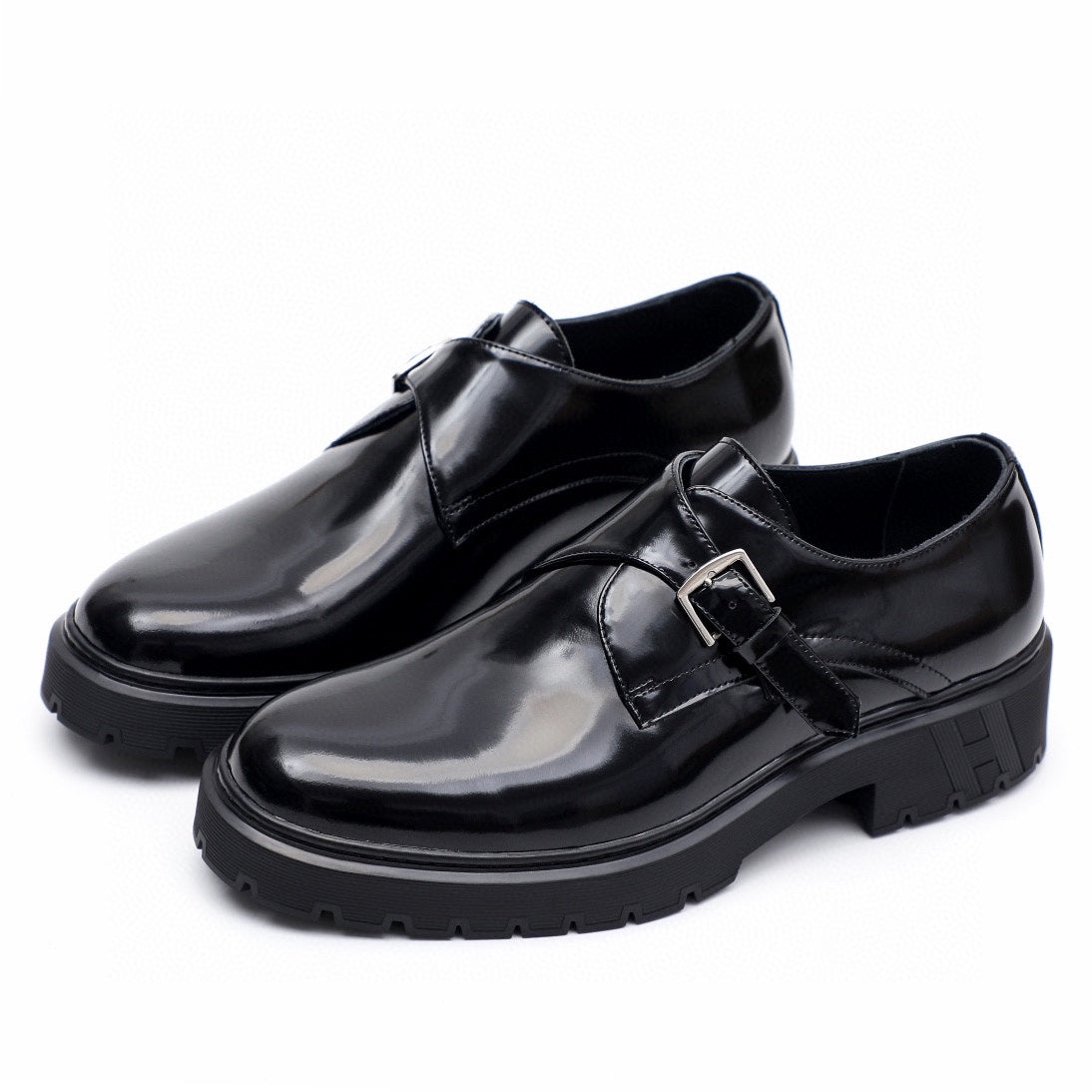 HM Men's Loafer Black Patent Leather 616538