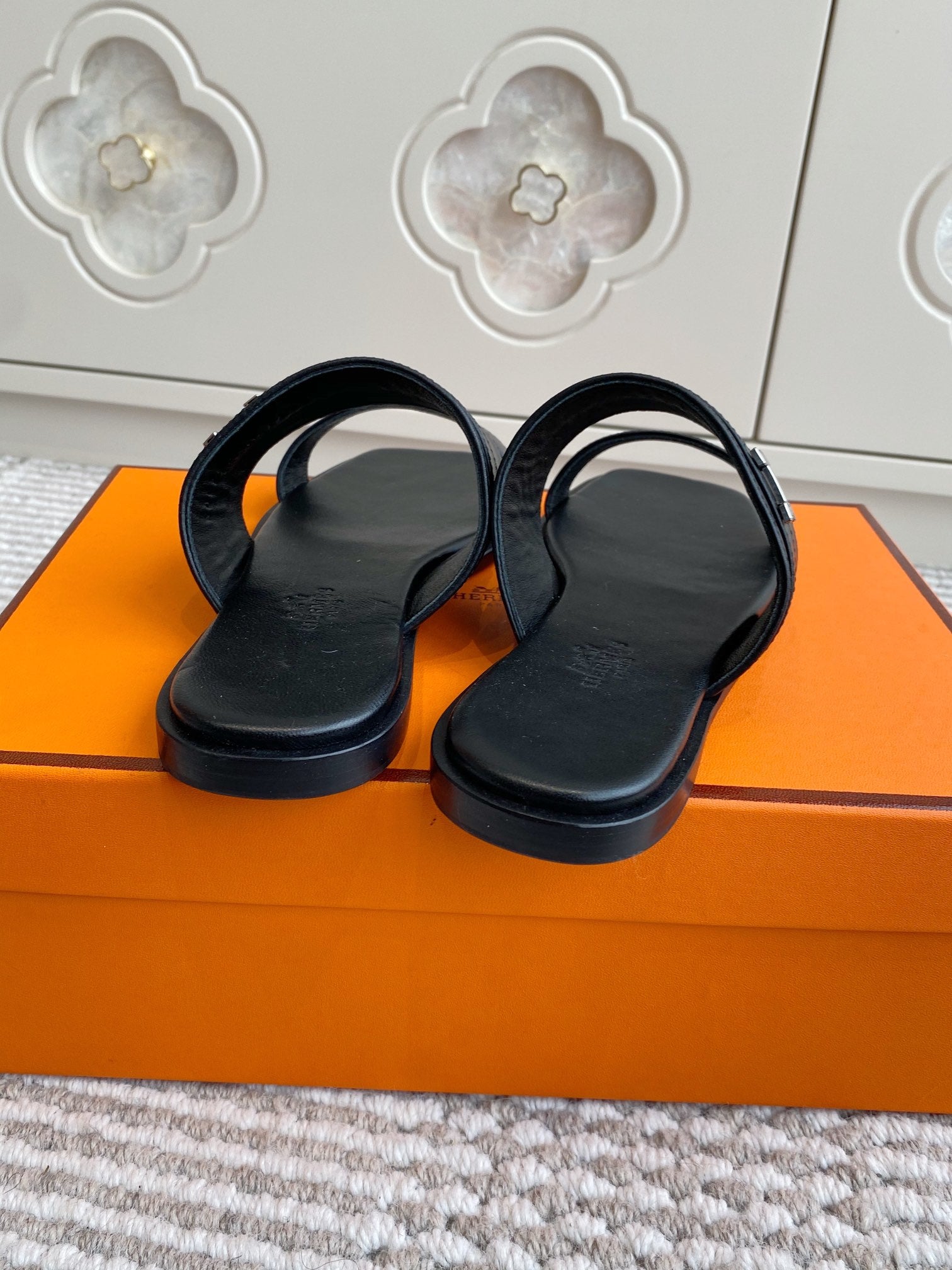 HM Joao Sandal Black Calfskin 291462