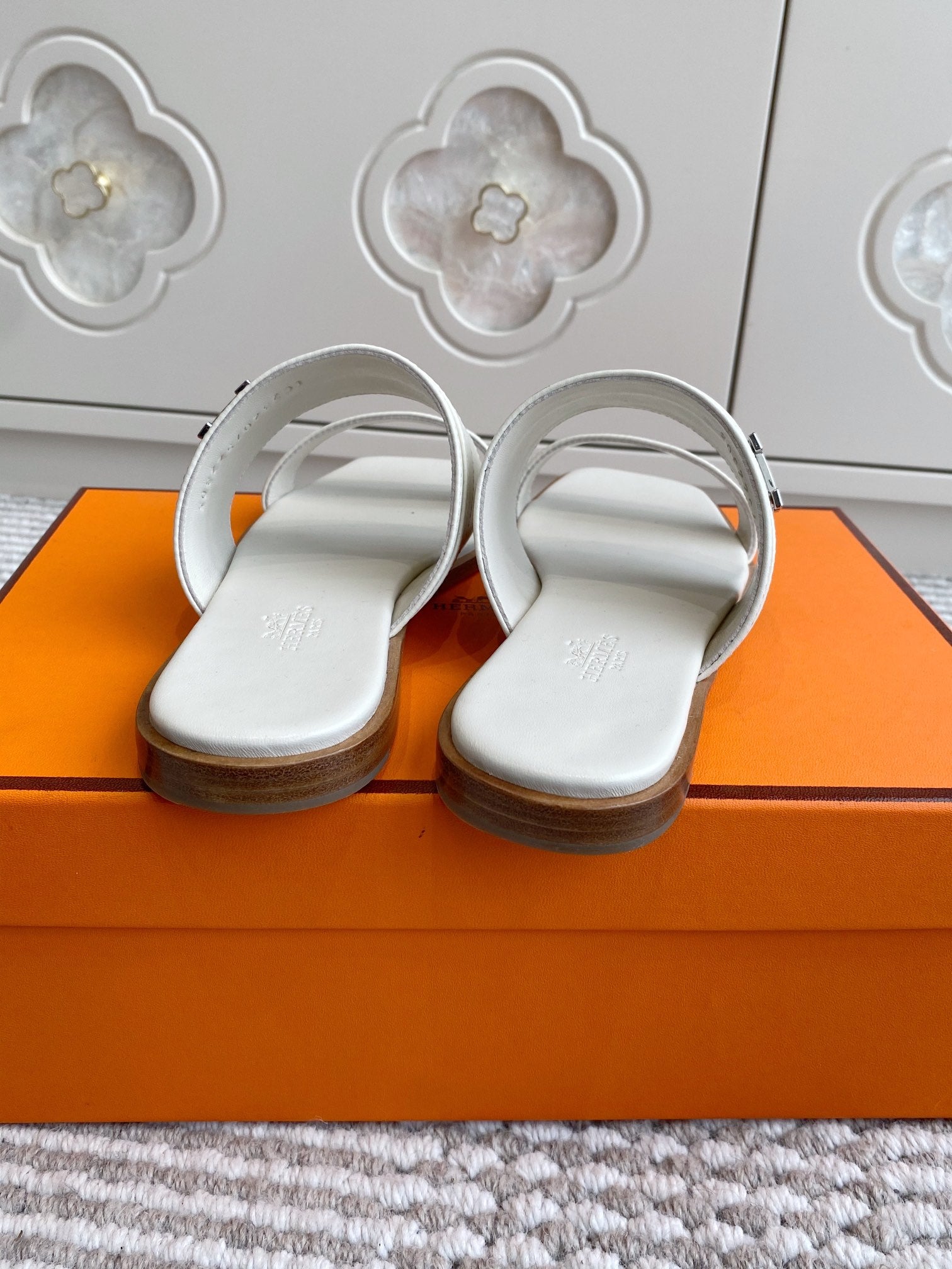 HM Joao Sandal White Calfskin 291463