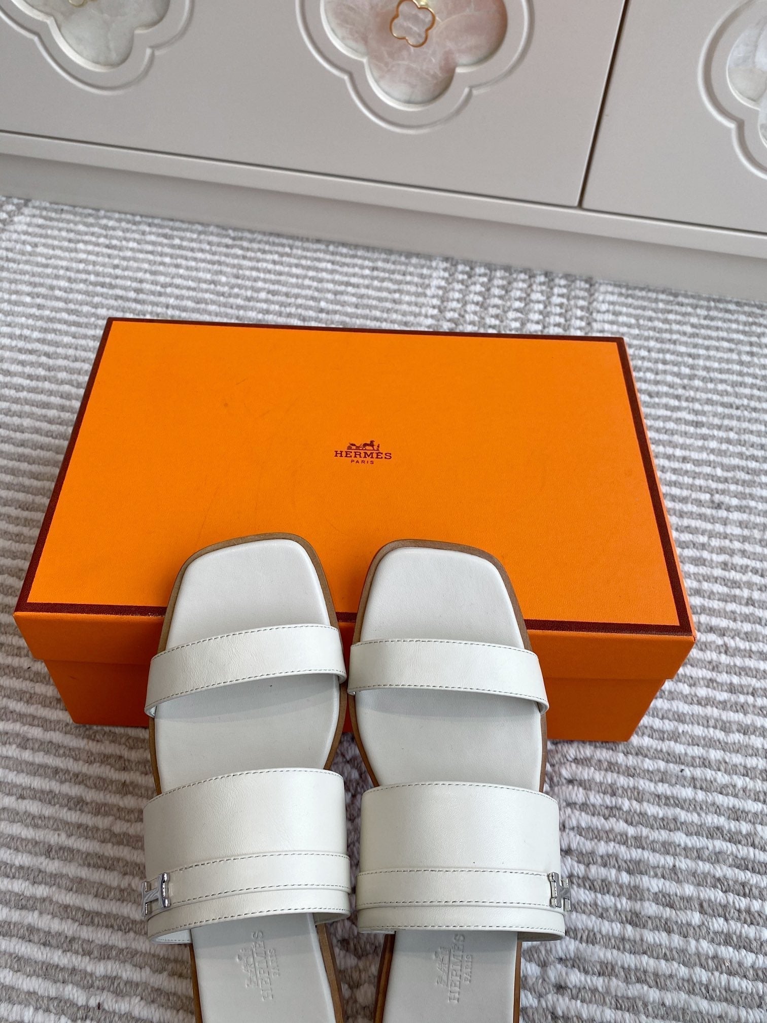 HM Joao Sandal White Calfskin 291463