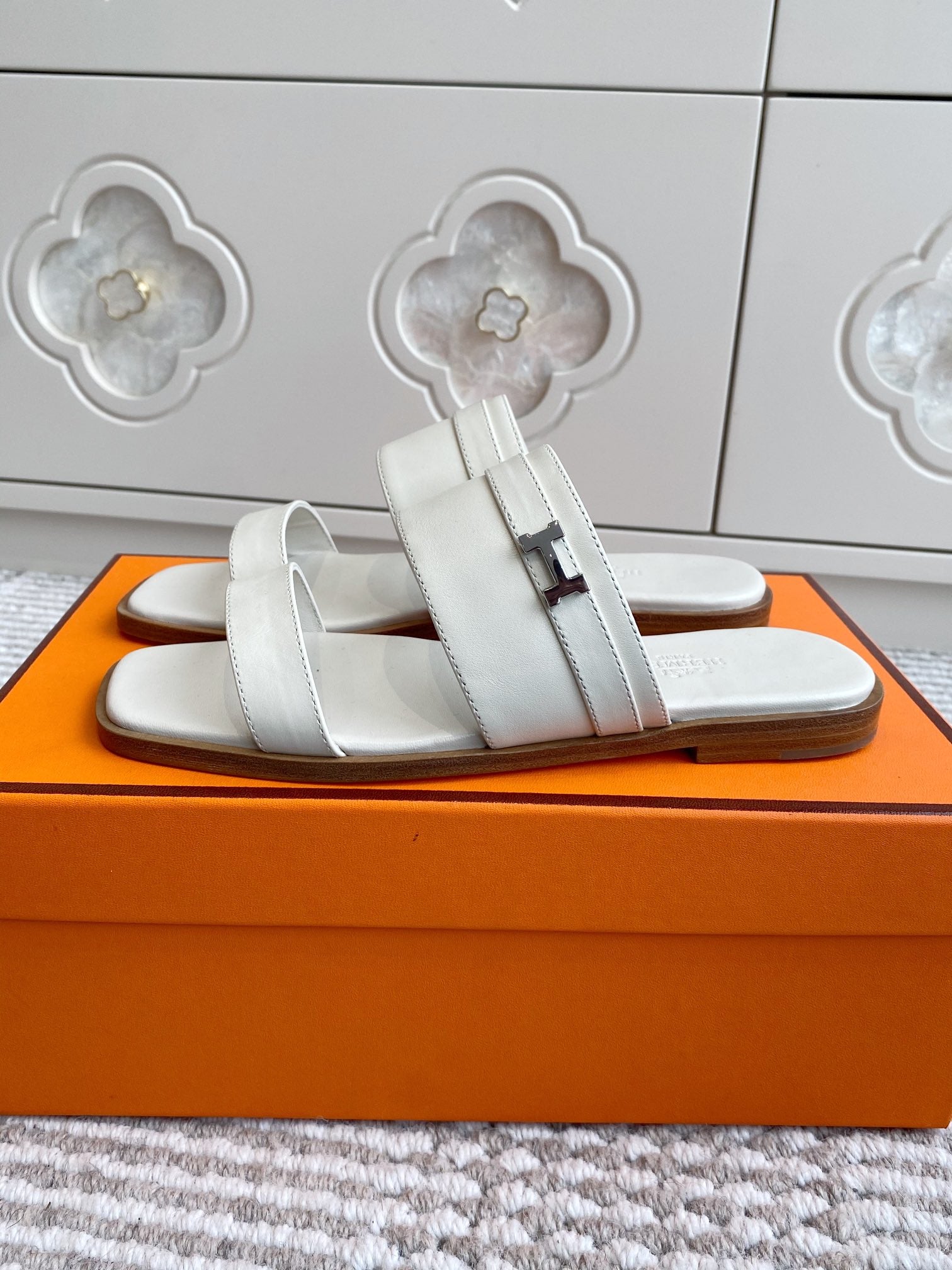 HM Joao Sandal White Calfskin 291463