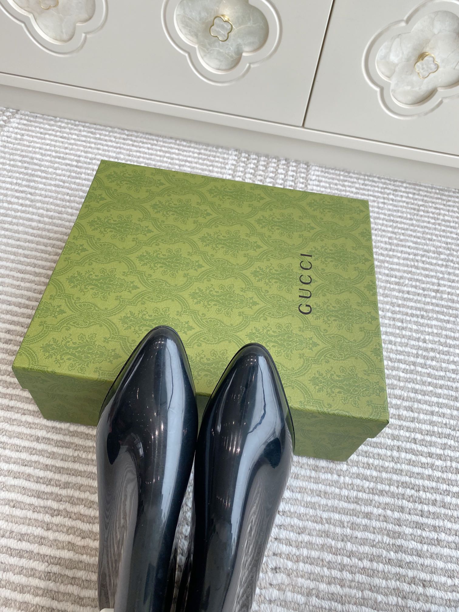 GC Ankle With Interlocking G Boot Black Rubber 291027