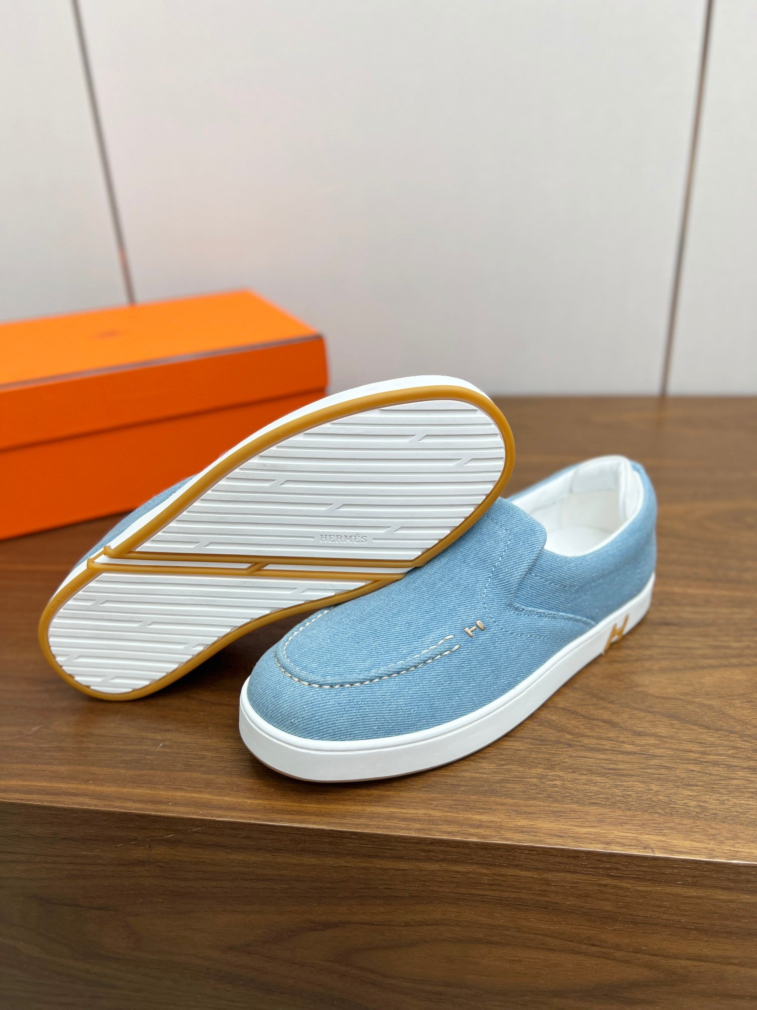 HM Men's 25 Kiddy Slip-on Blue Denim 671635