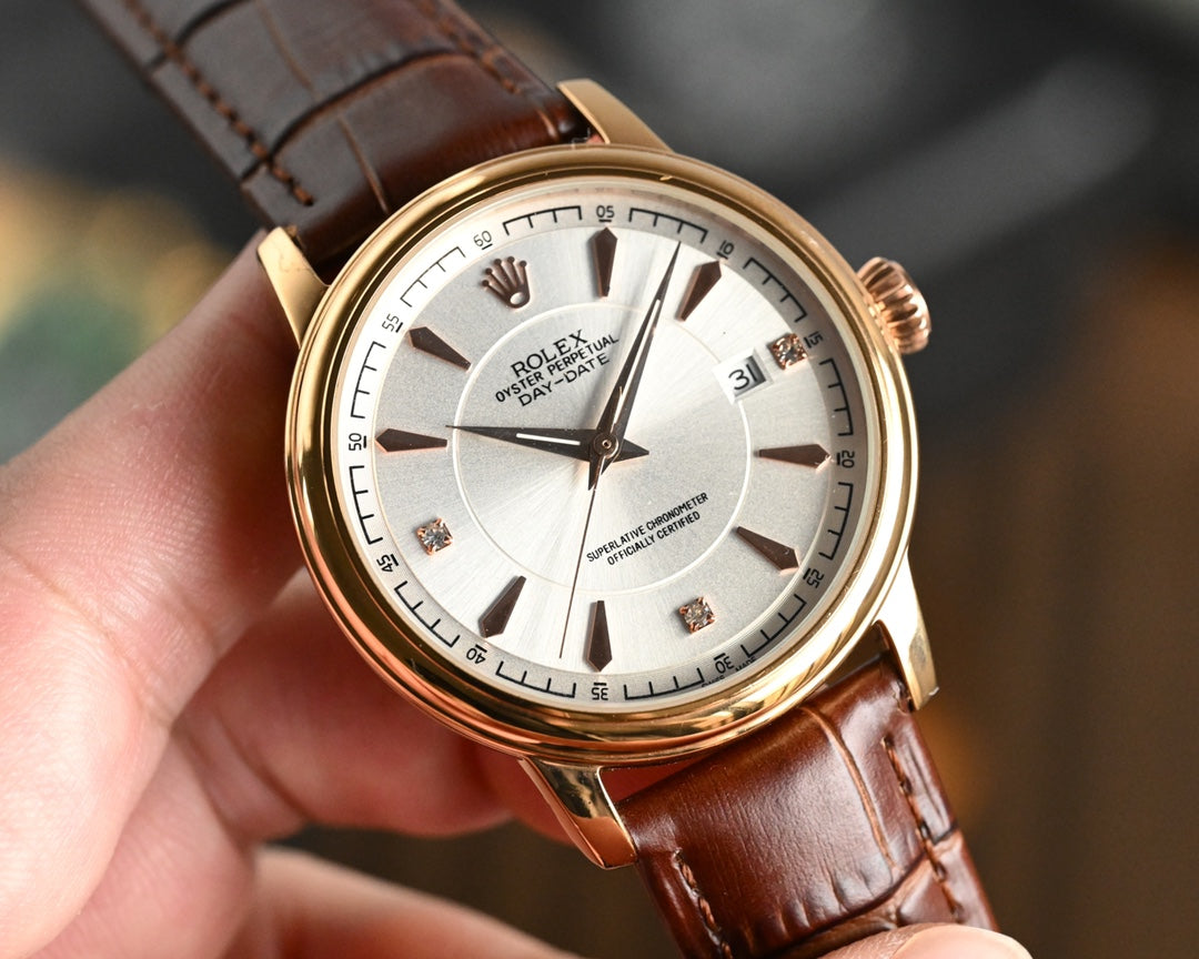 Rolex 25 Day-Date 40mm Silver Gold 361045